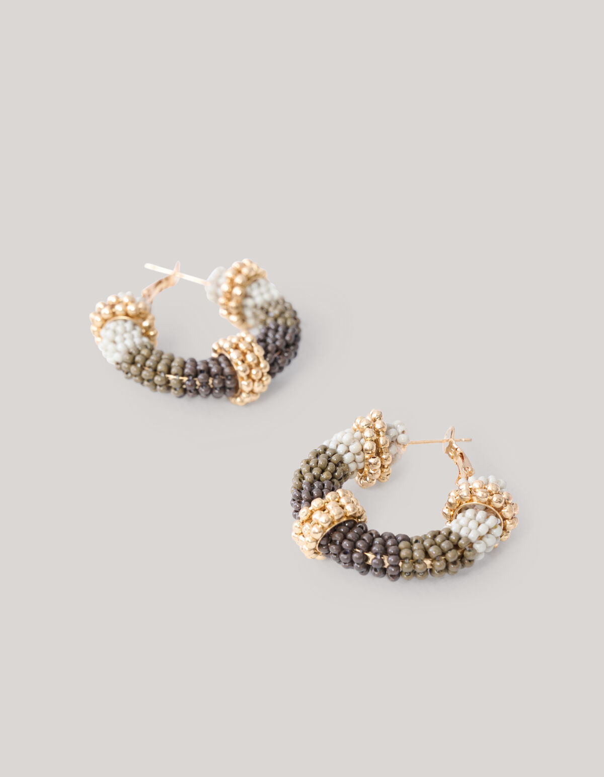 Perlenohrringe Beige SHOEBY ACCESSOIRES