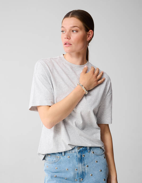 Perlen Haargummi Silber SHOEBY ACCESSOIRES