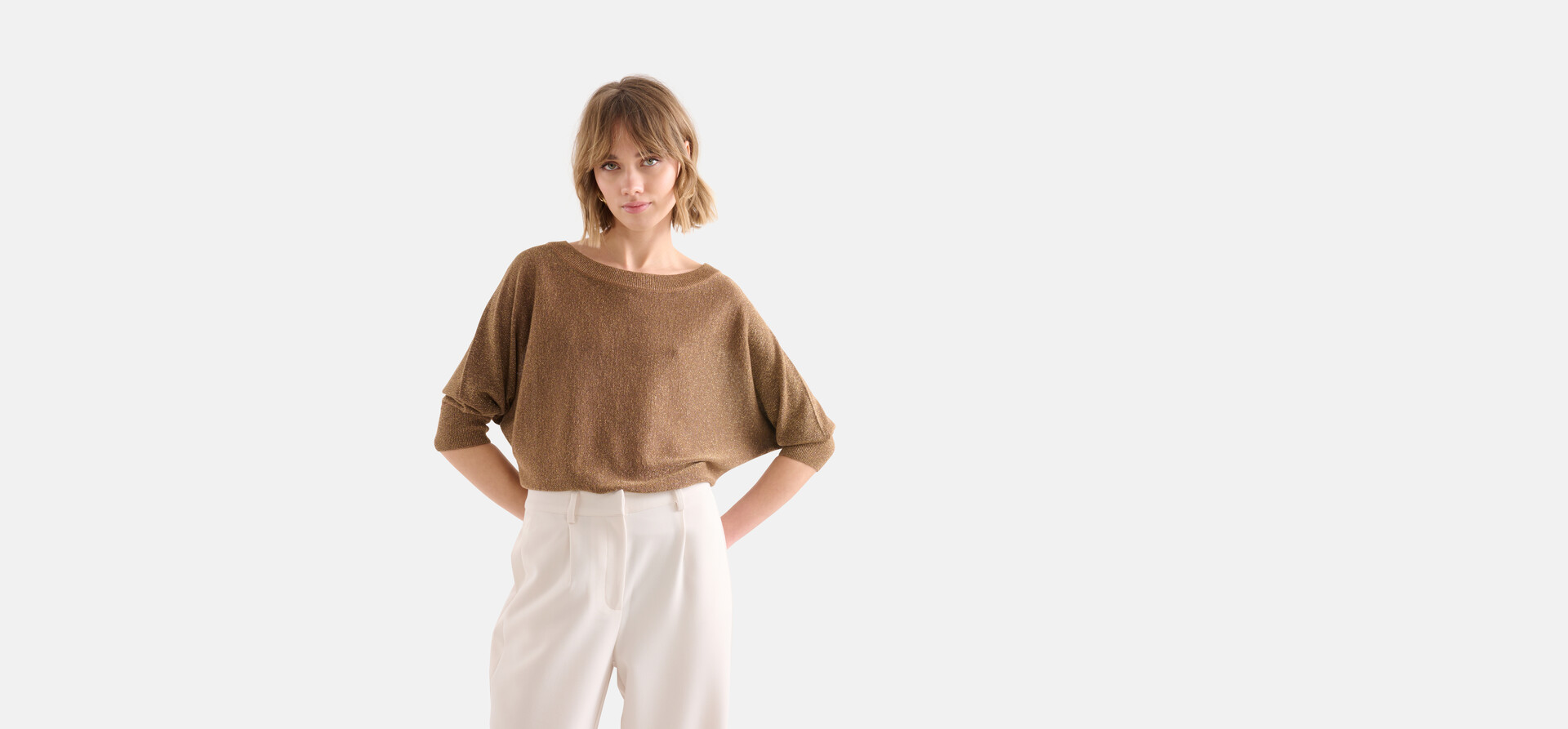 Pullover Glitzer Batwing SHOEBY WOMEN