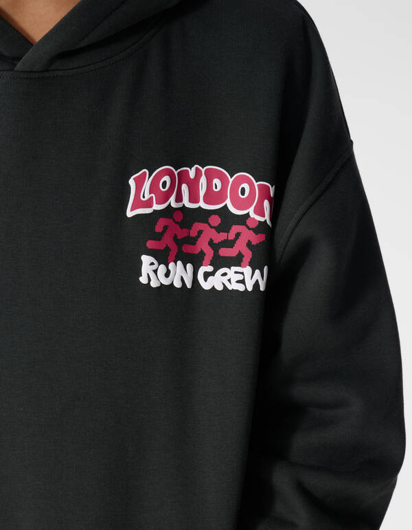 Oversized Run Hoodie Dunkelgrau SHOEBY BOYS