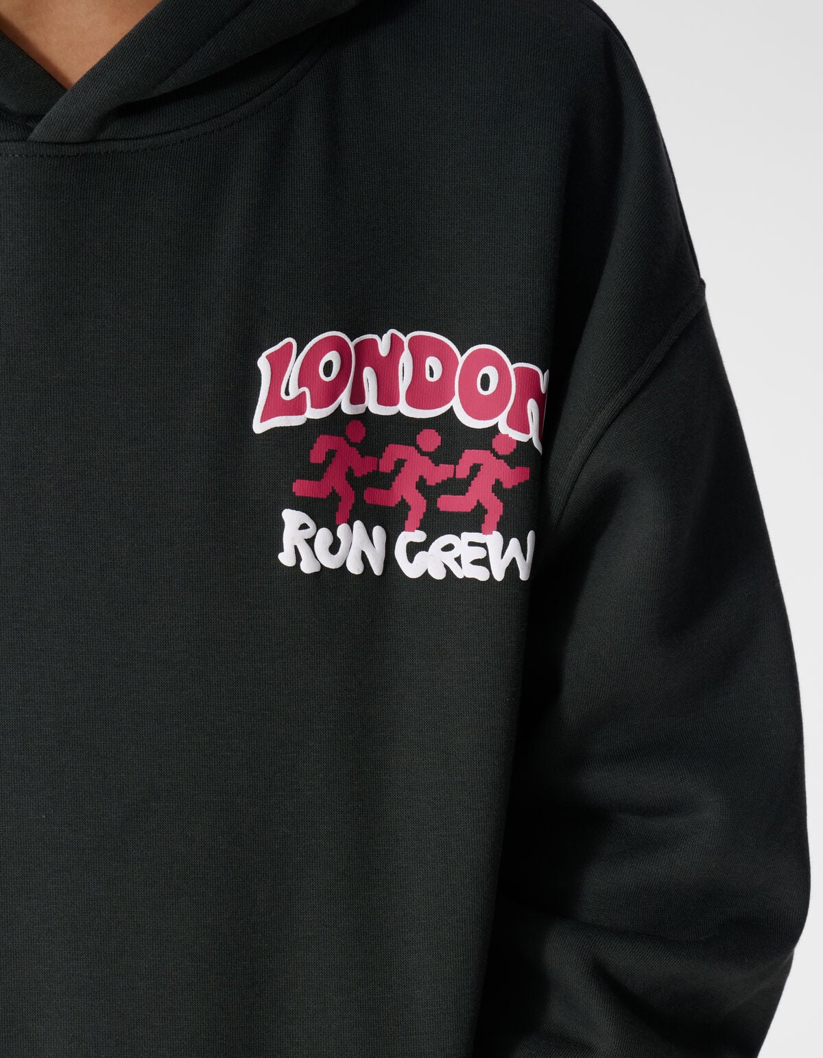 Oversized Run Hoodie Dunkelgrau SHOEBY BOYS