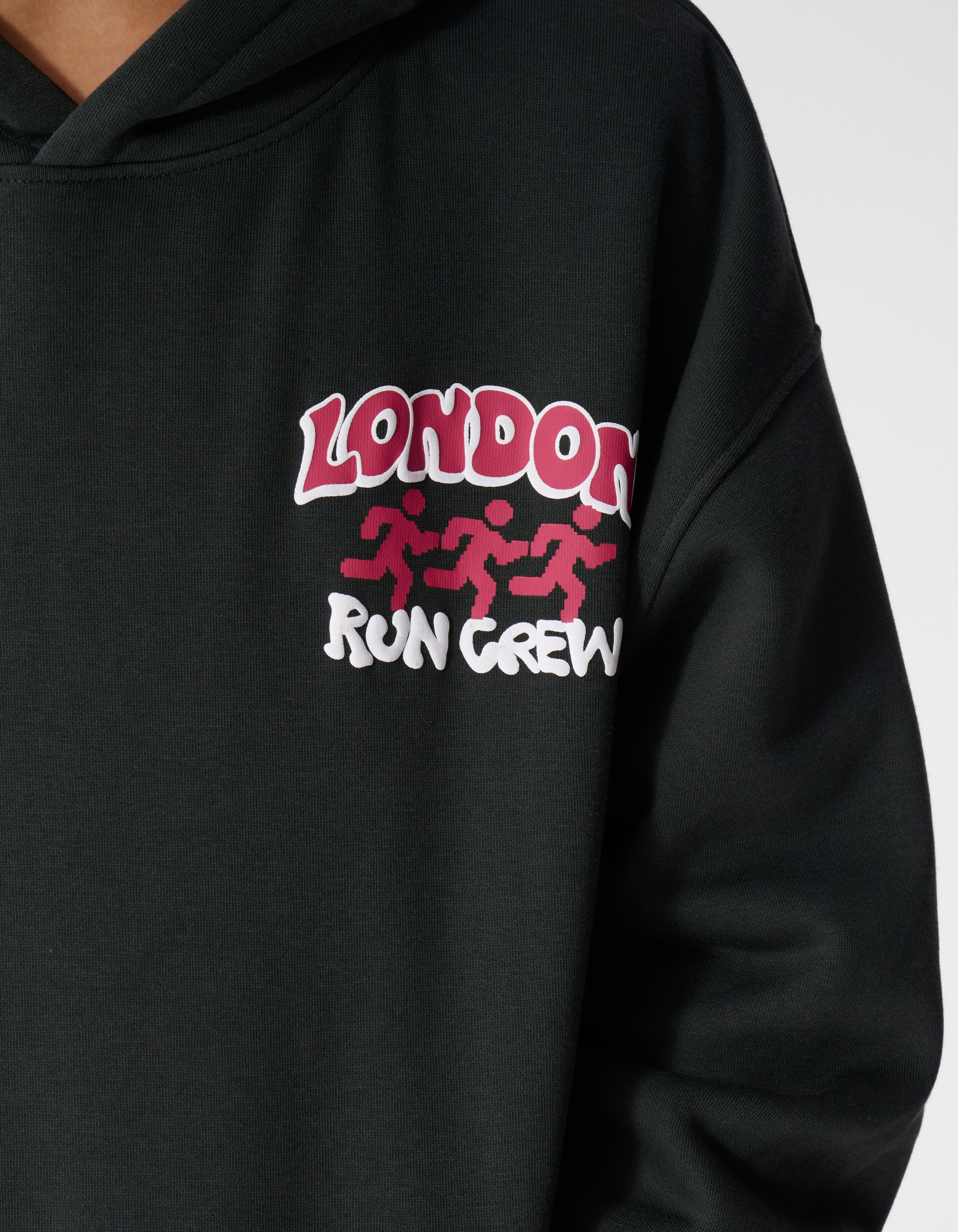 Oversized Run Hoodie Dunkelgrau SHOEBY BOYS