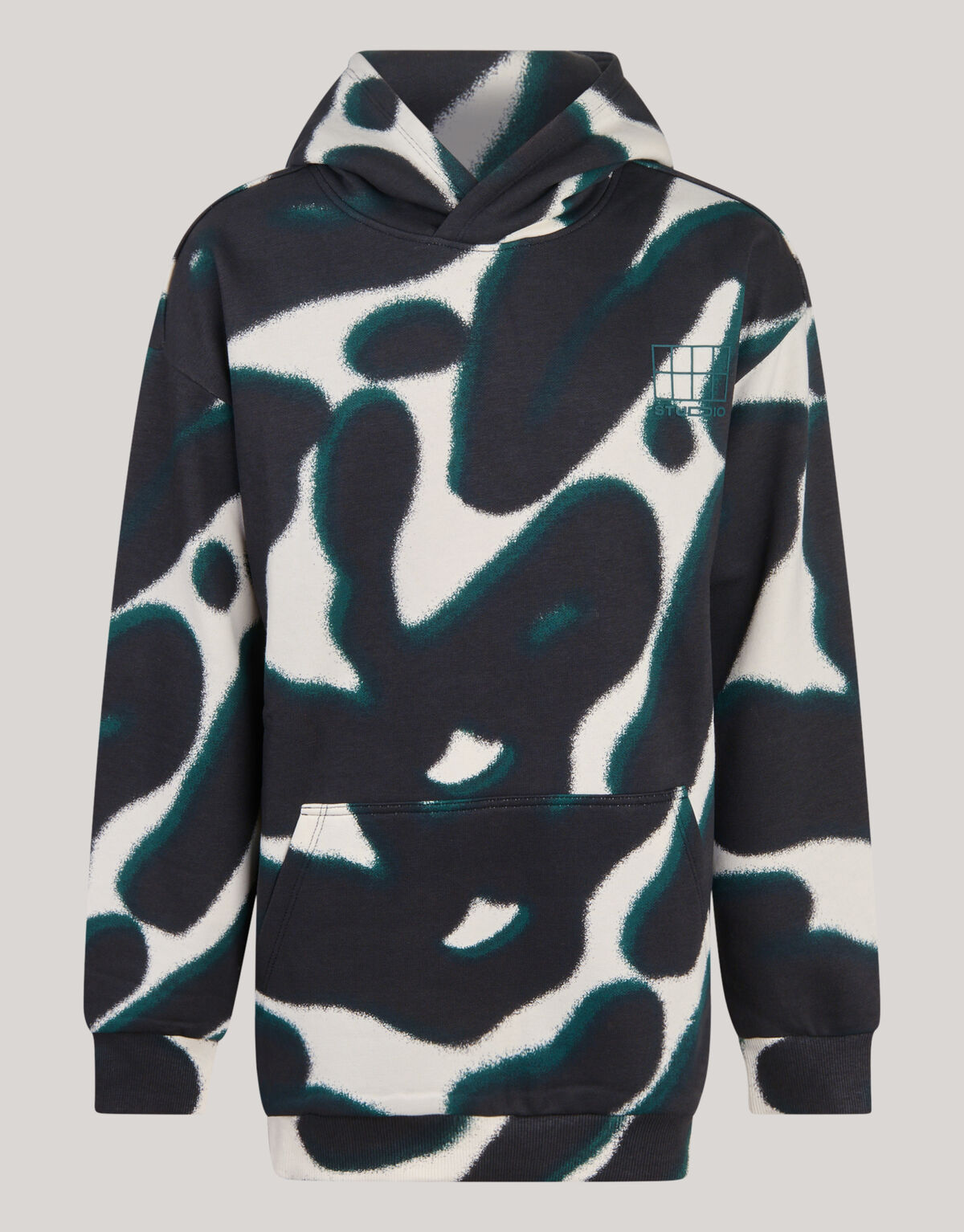 Printed Hoodie Schwarz SHOEBY BOYS