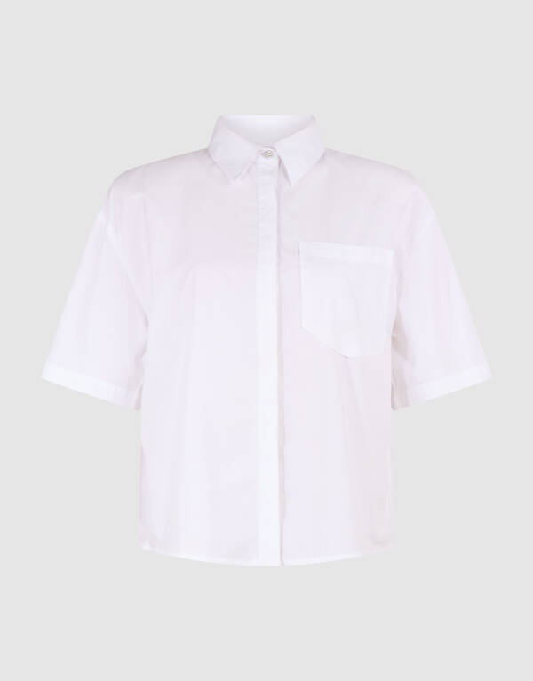 Oversized Solid Bluse Weiß SHOEBY WOMEN