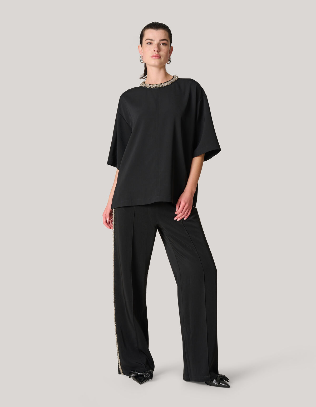 Versch&ouml;nertes T-shirt Zwart SHOEBY WOMEN