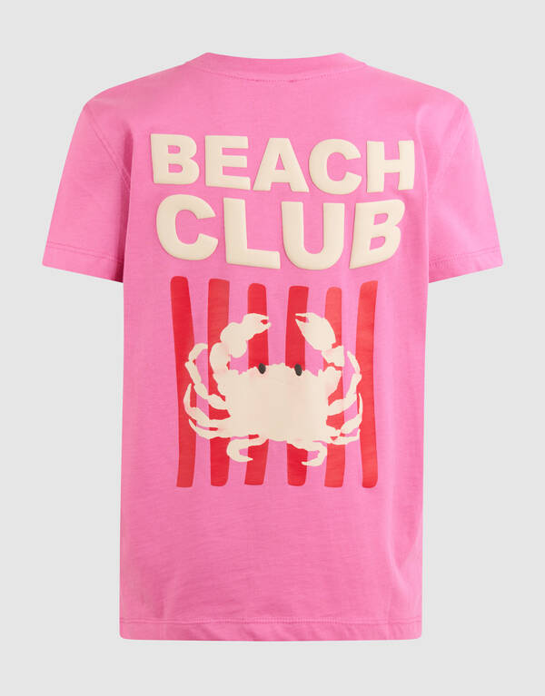 Beach Club Artwork T-shirt Rosa SHOEBY GIRLS