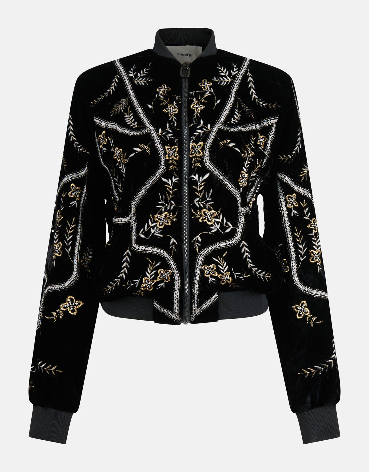 Satin-Bomberjacke Schwarz By Mieke SHOEBY WOMEN