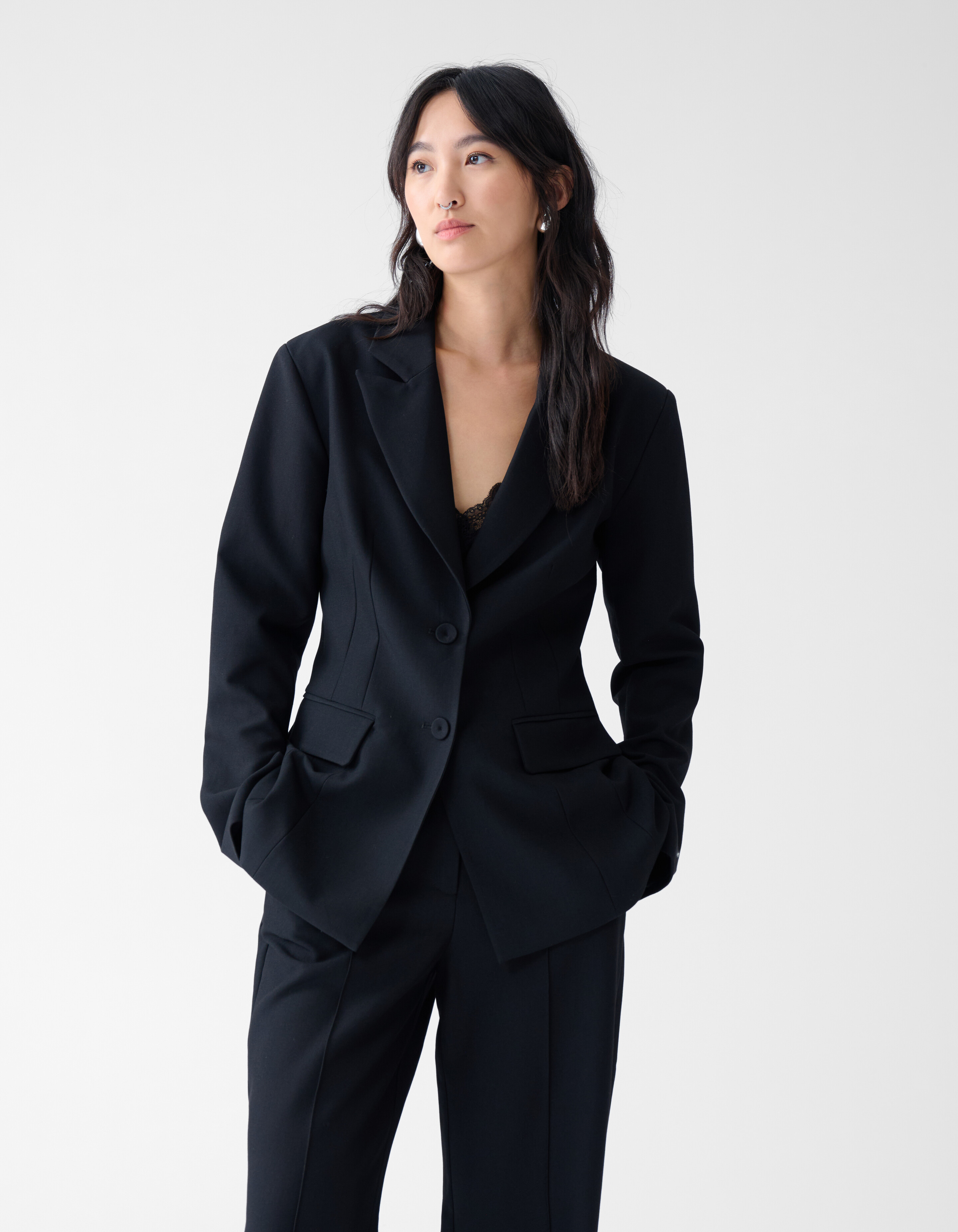 Maßgeschneiderter Blazer Schwarz von Fred SHOEBY WOMEN