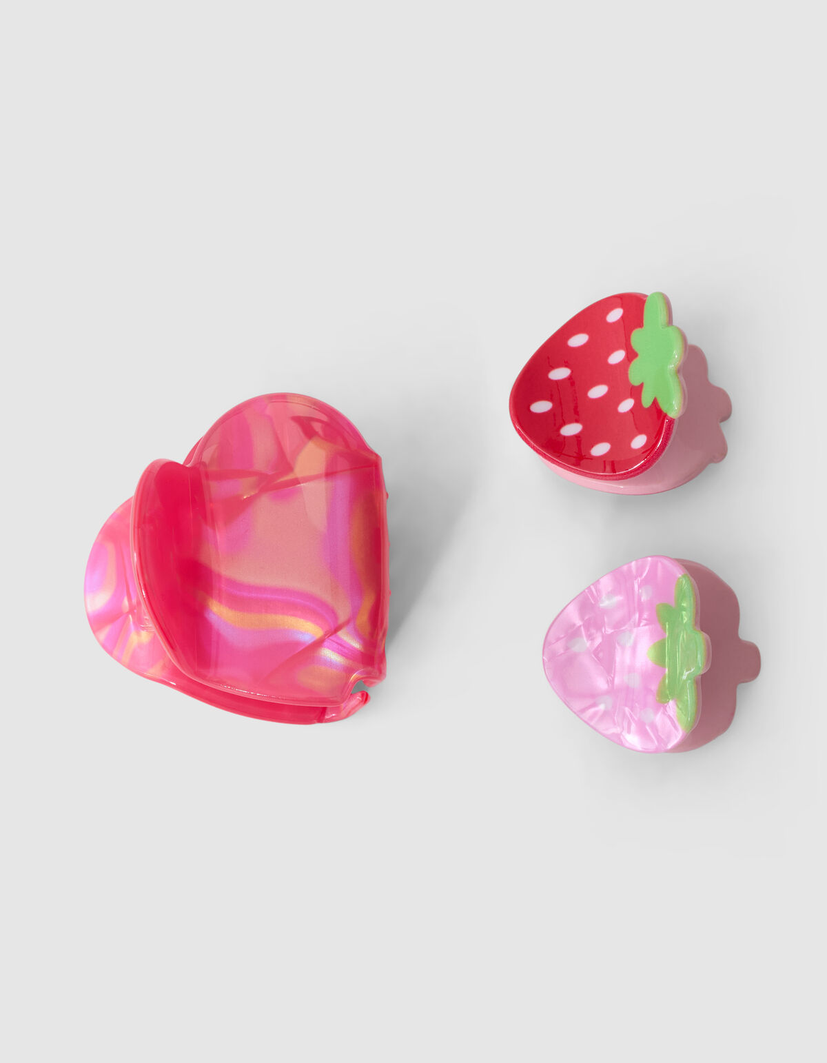 Erdbeer-Haarclip-Set Rot SHOEBY GIRLS