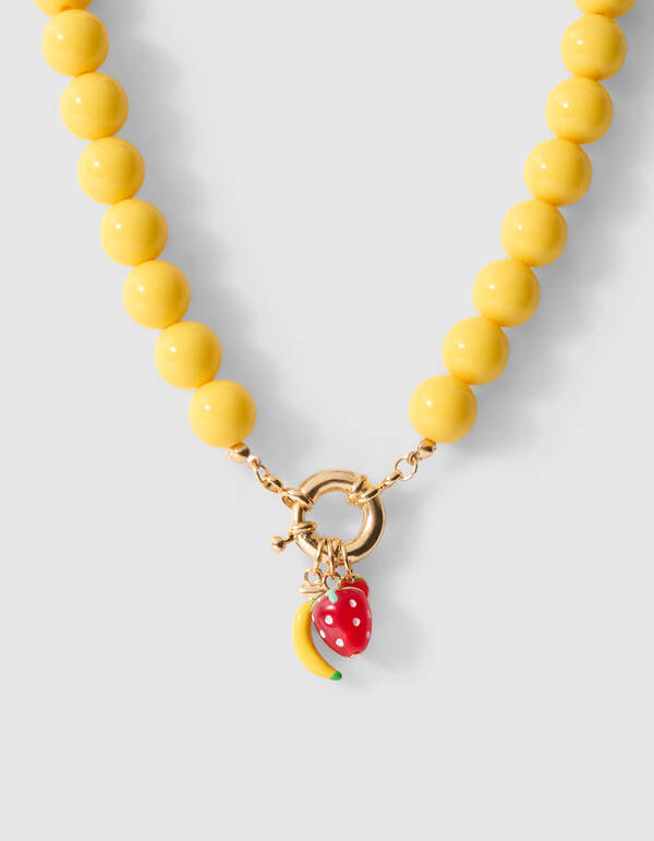 Statement Fruity Halskette Gelb SHOEBY ACCESSOIRES