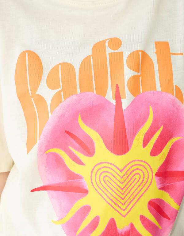 Radiate Artwork T-Shirt Wei&szlig; SHOEBY GIRLS