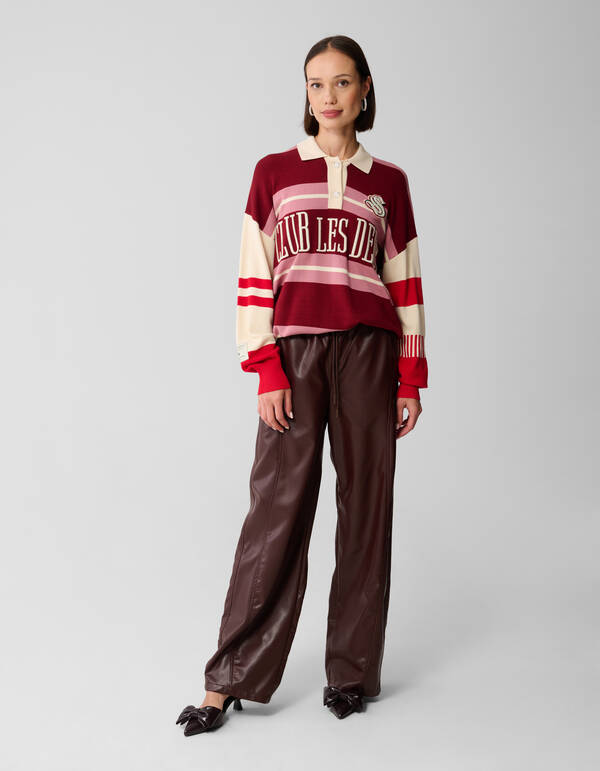 Oversized Rugby-Strickpullover Rosa SHOEBY WOMEN