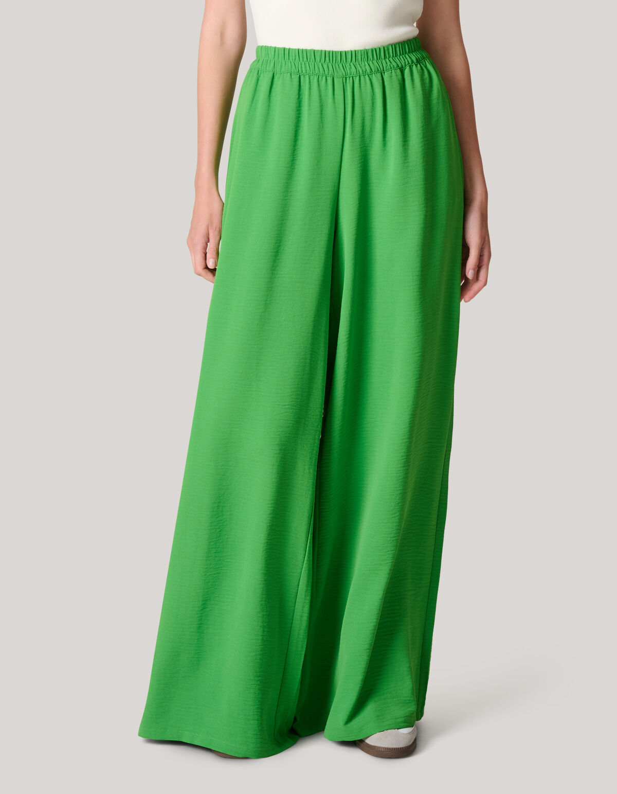 Wide Leg Broek Groen SHOEBY WOMEN