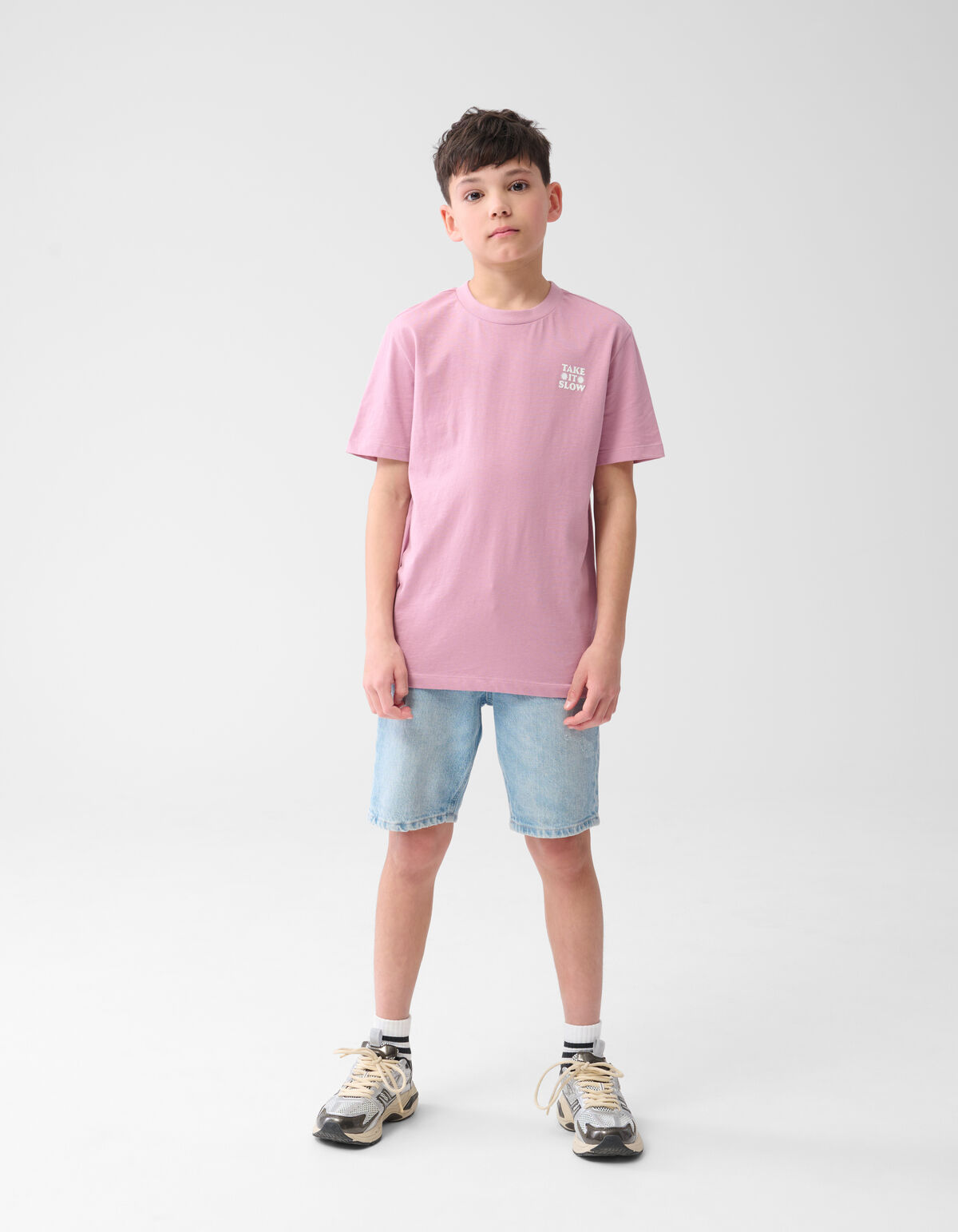 Straight Fit Jeansshorts gebleicht SHOEBY BOYS