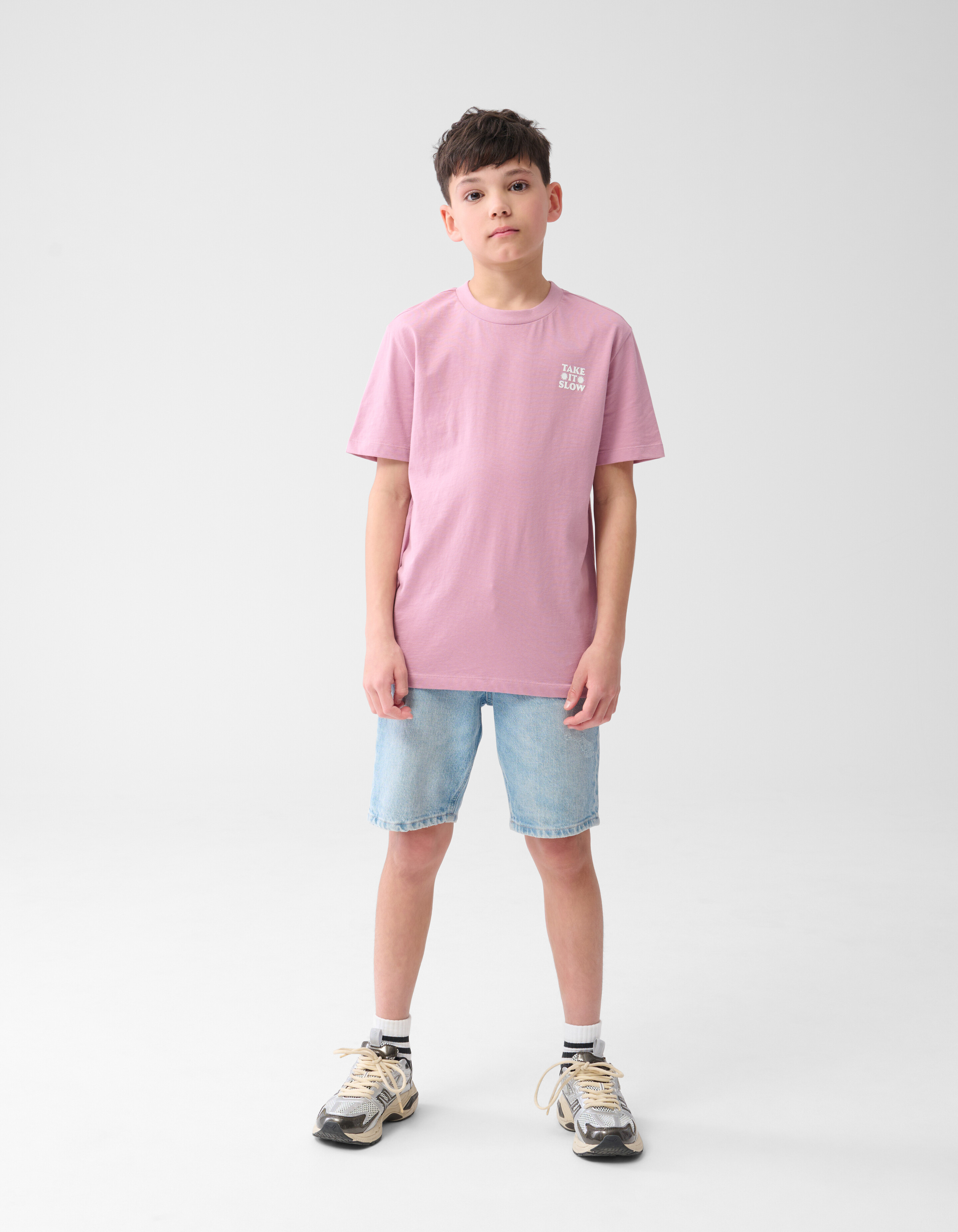 Straight Fit Jeansshorts gebleicht SHOEBY BOYS