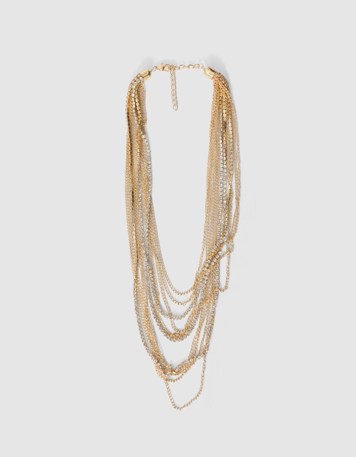 Schicht Strass Kette Gold SHOEBY ACCESSOIRES