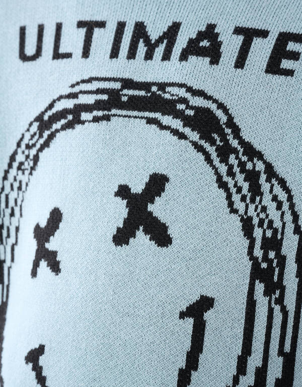 Smiley Strickpullover Hellgrün SHOEBY BOYS