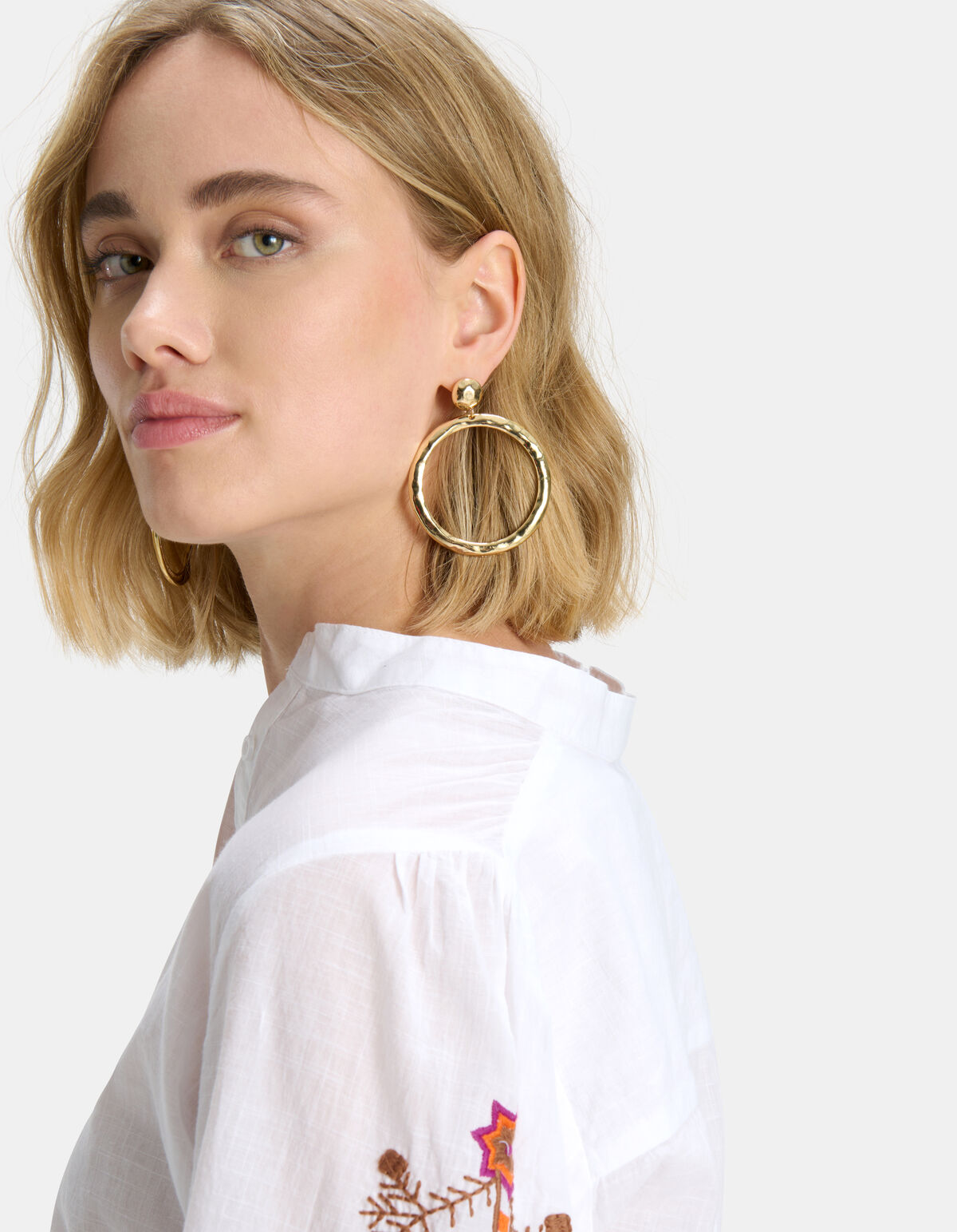 Große Creolen-Ohrringe SHOEBY ACCESSOIRES