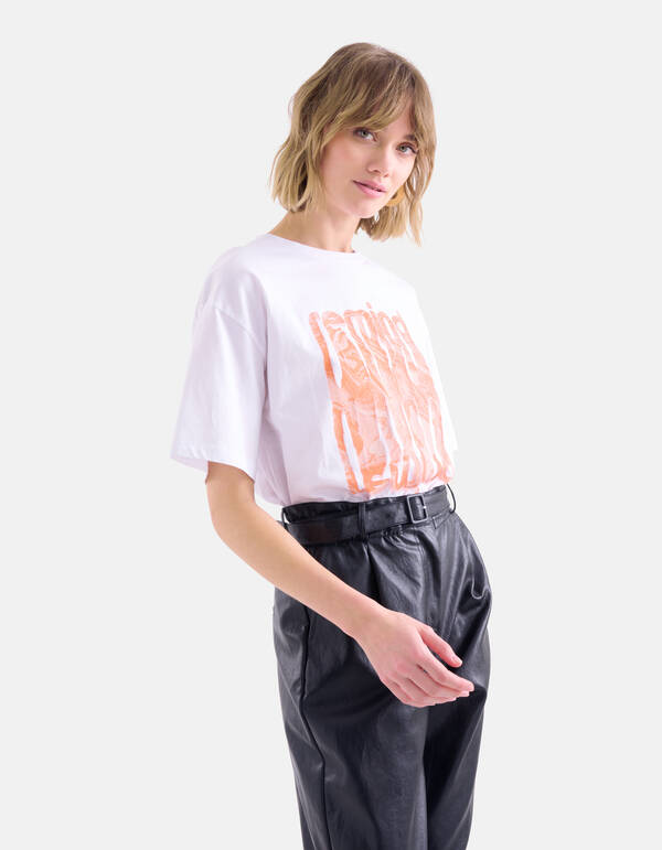 Artwork T-shirt Weiß SHOEBY WOMEN