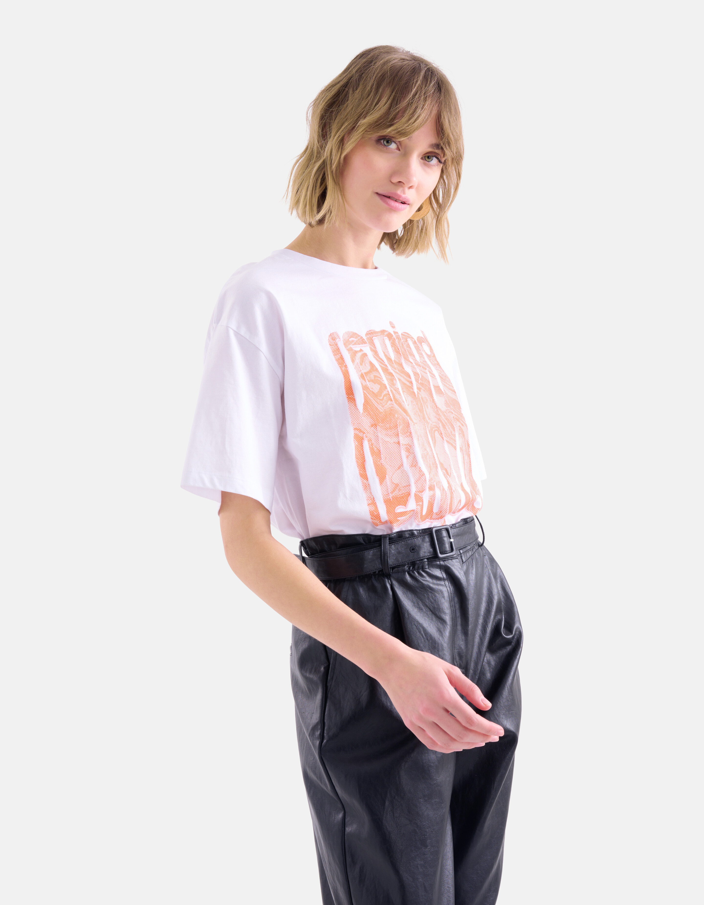 Artwork T-shirt Weiß SHOEBY WOMEN