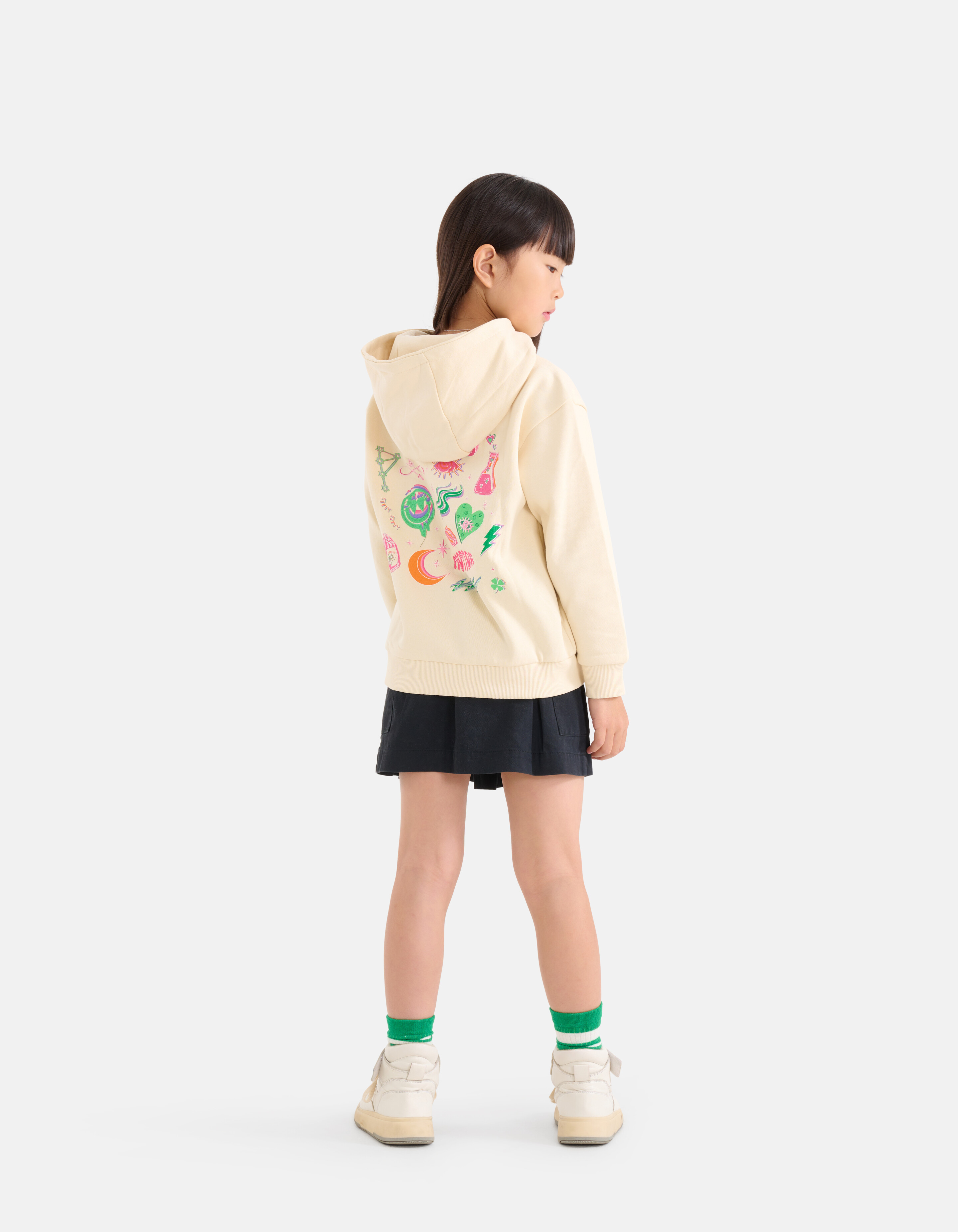 Stickerei-Rock Dunkelgrau SHOEBY GIRLS