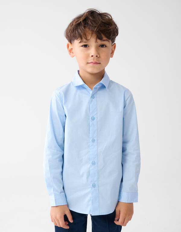 Basic Shirt Hellblau SHOEBY BOYS