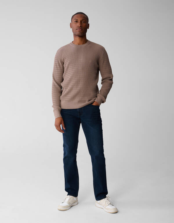 Struktur Pullover Braun SHOEBY MEN