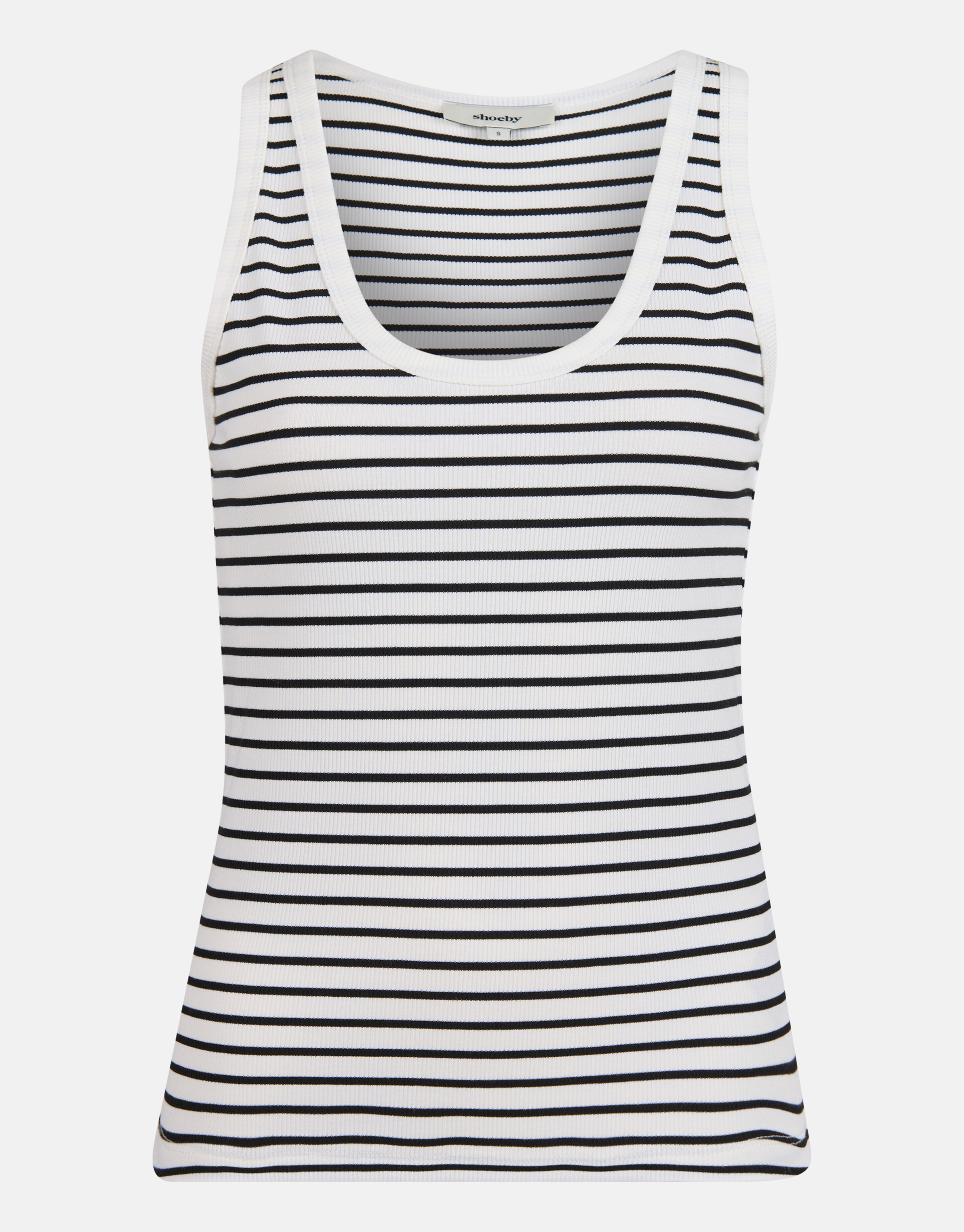 Gestreiftes Tank-Top Schwarz/Weiß SHOEBY WOMEN