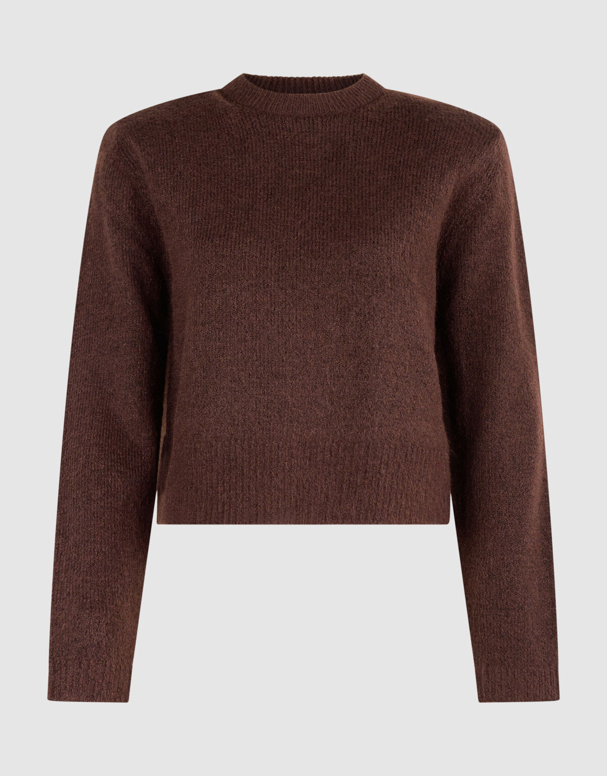 Strickpullover Mit Rundhalsausschnitt Braun SHOEBY WOMEN