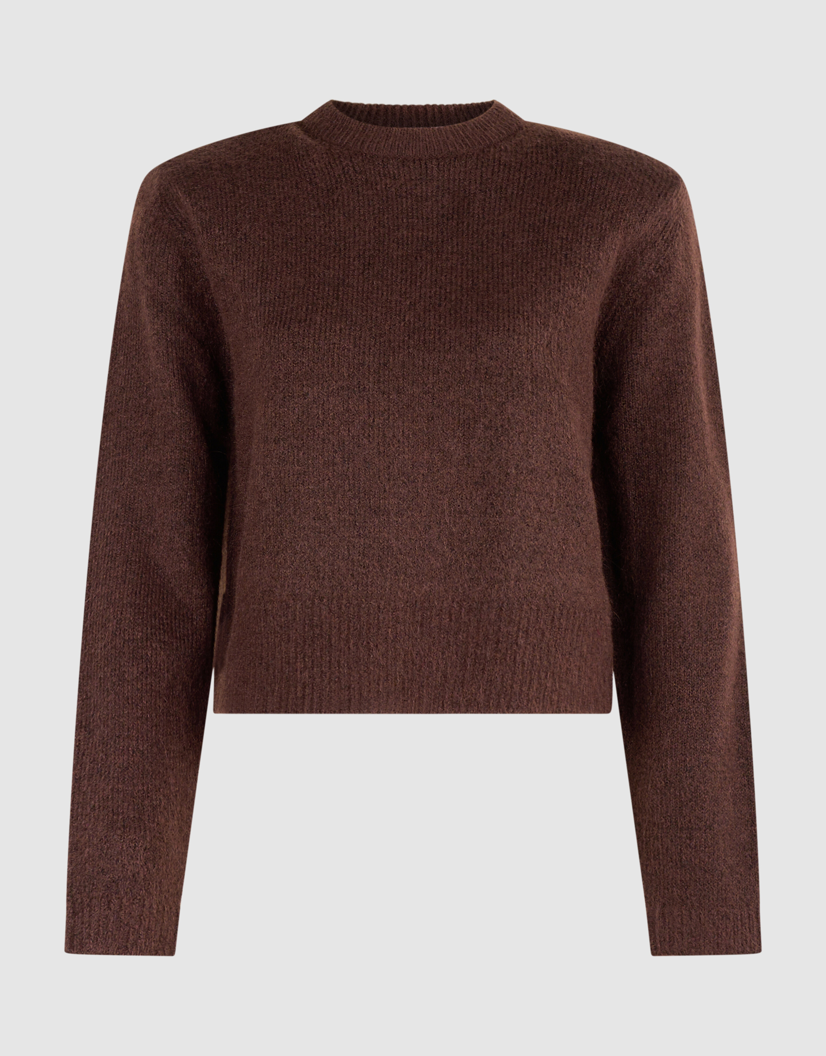 Strickpullover Mit Rundhalsausschnitt Braun SHOEBY WOMEN