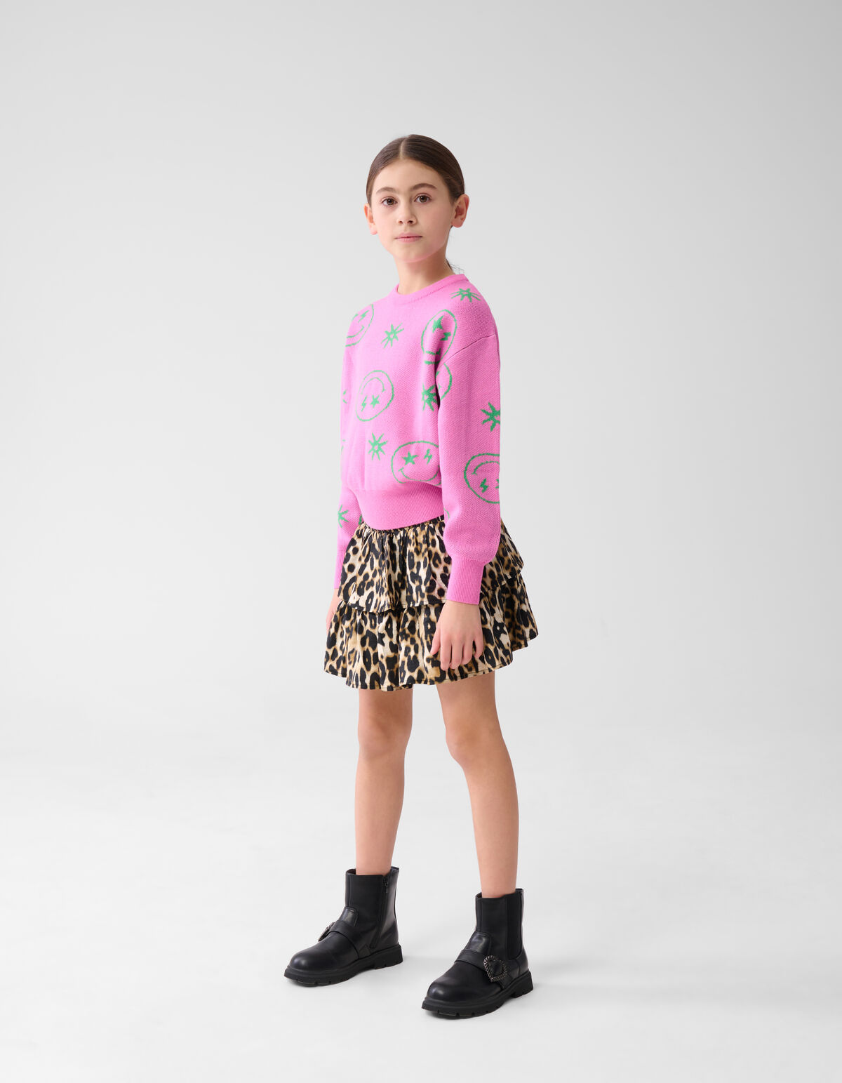 Smiley-Pullover Rosa SHOEBY GIRLS