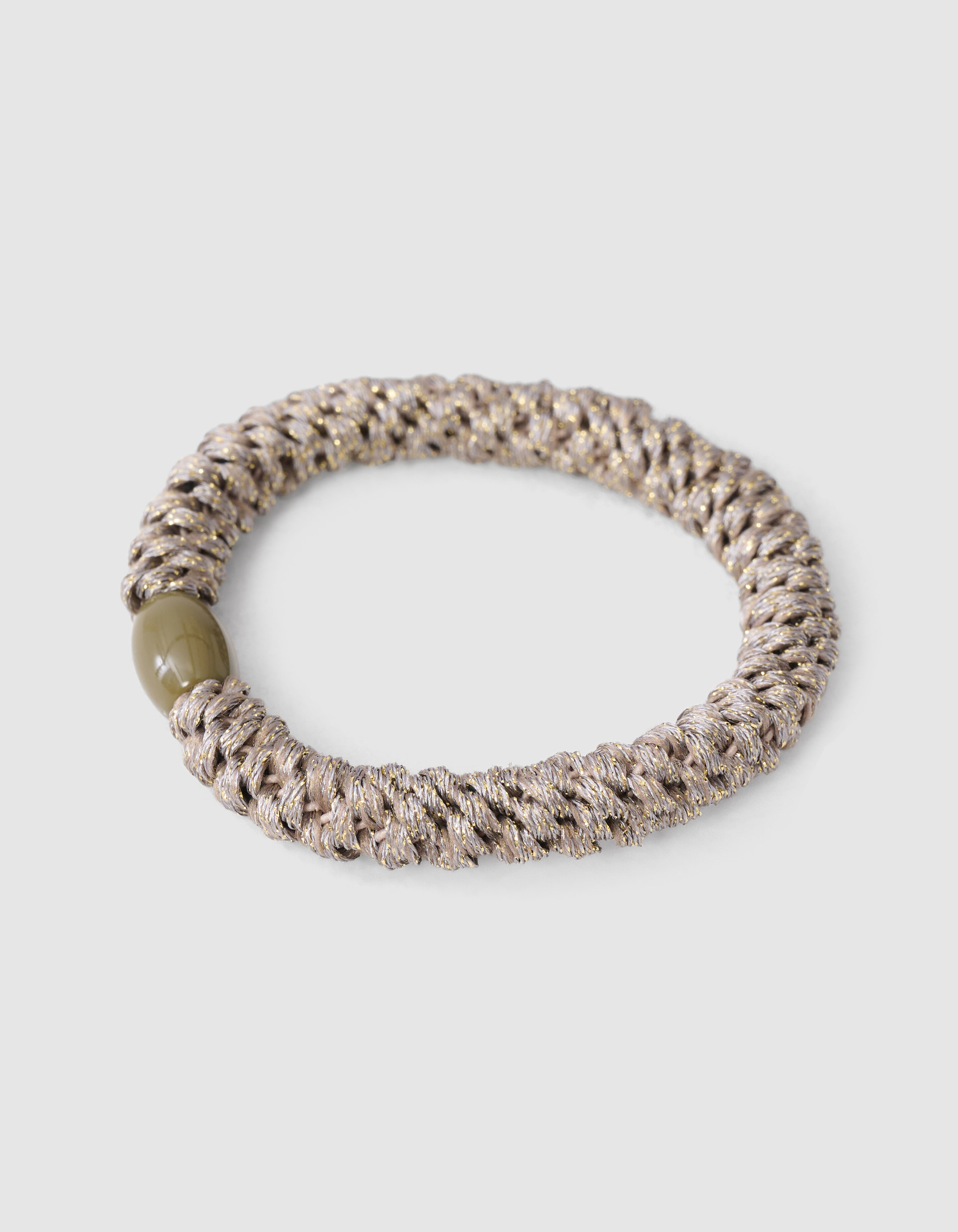 Lurex-Haargummi Beige/Braun SHOEBY ACCESSOIRES