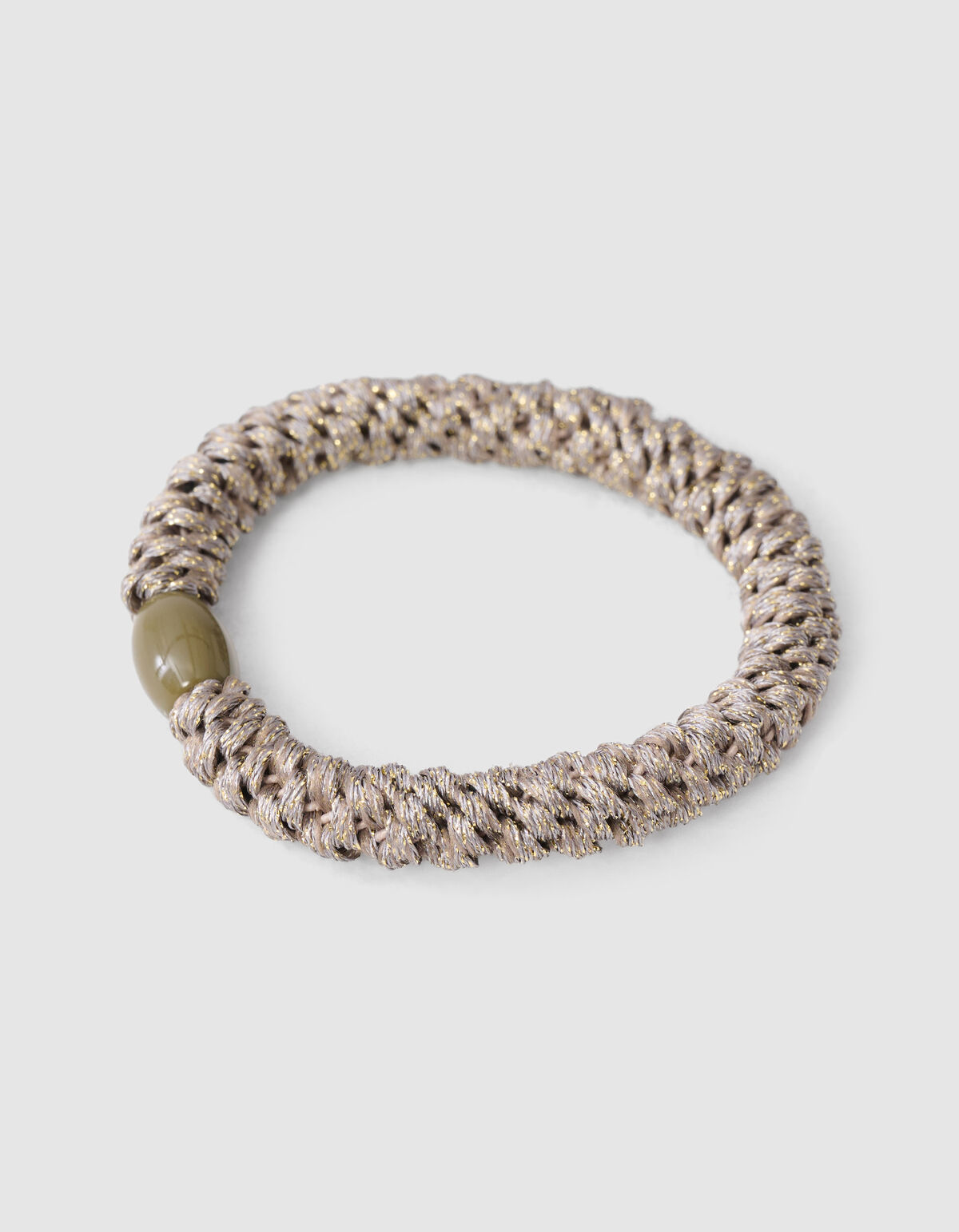 Lurex-Haargummi Beige/Braun SHOEBY ACCESSOIRES