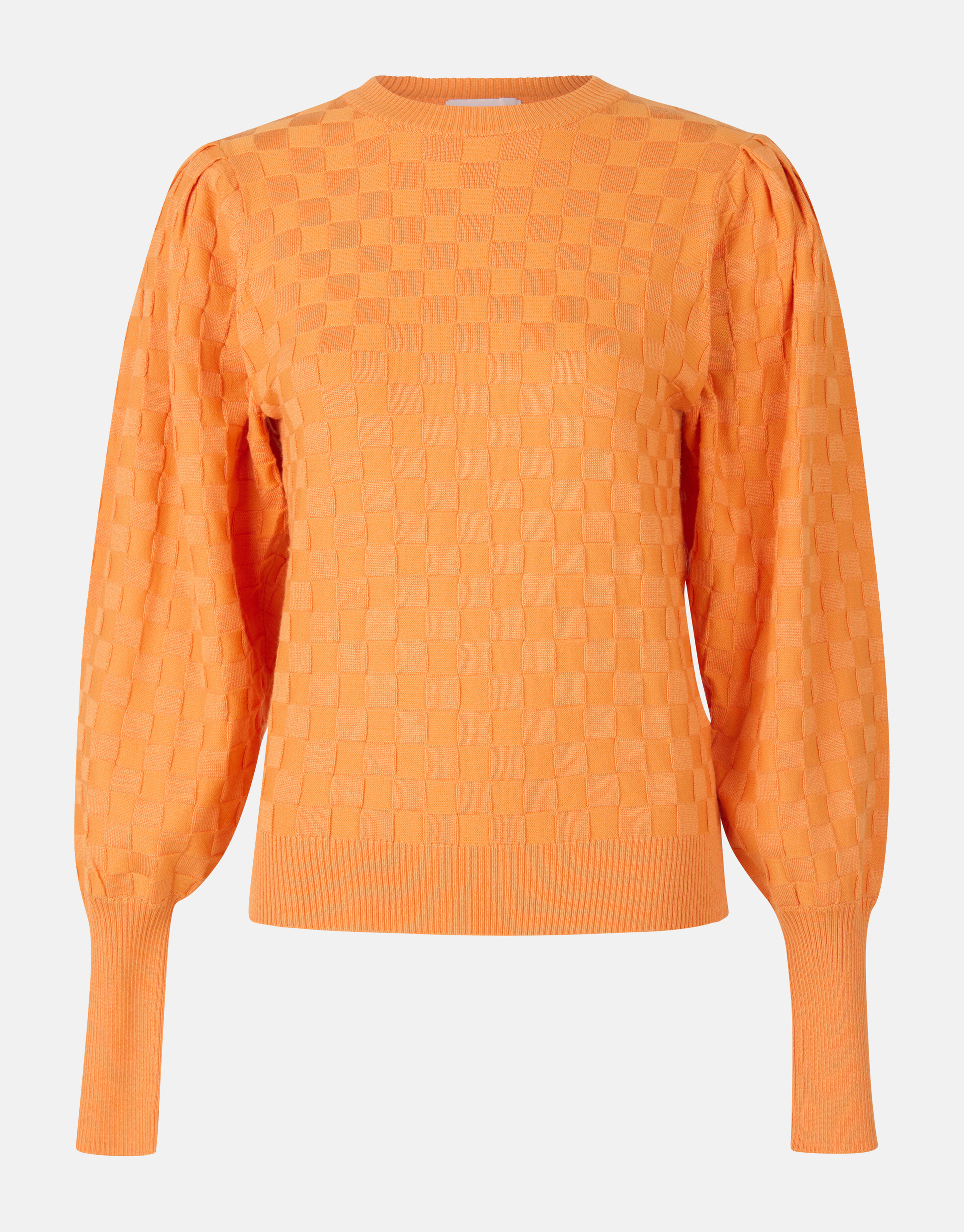 Plaid Print Pullover Orange von Mieke SHOEBY WOMEN