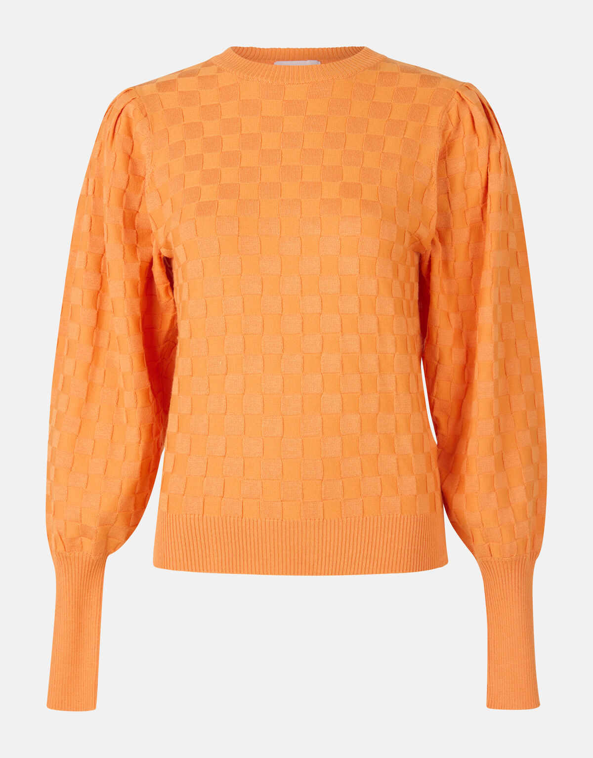 Plaid Print Pullover Orange von Mieke SHOEBY WOMEN