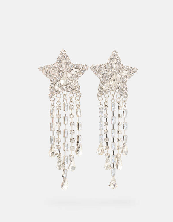 Strass Sterren Oorbellen Zilver By Lizzy SHOEBY ACCESSOIRES