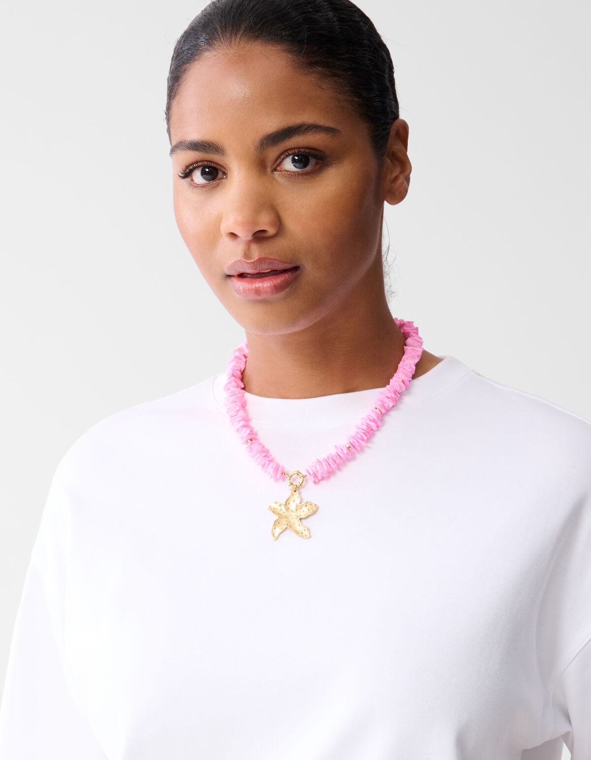 Muschelblumen-Halskette Rosa SHOEBY ACCESSOIRES