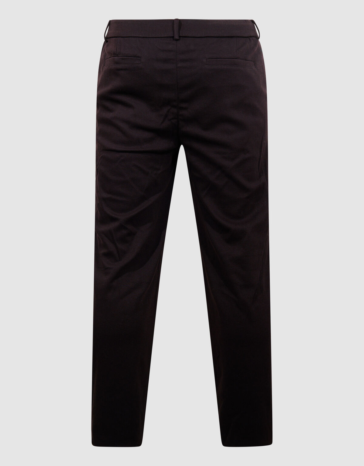 Struktur Regular Fit Hose Dunkelbraun SHOEBY MEN