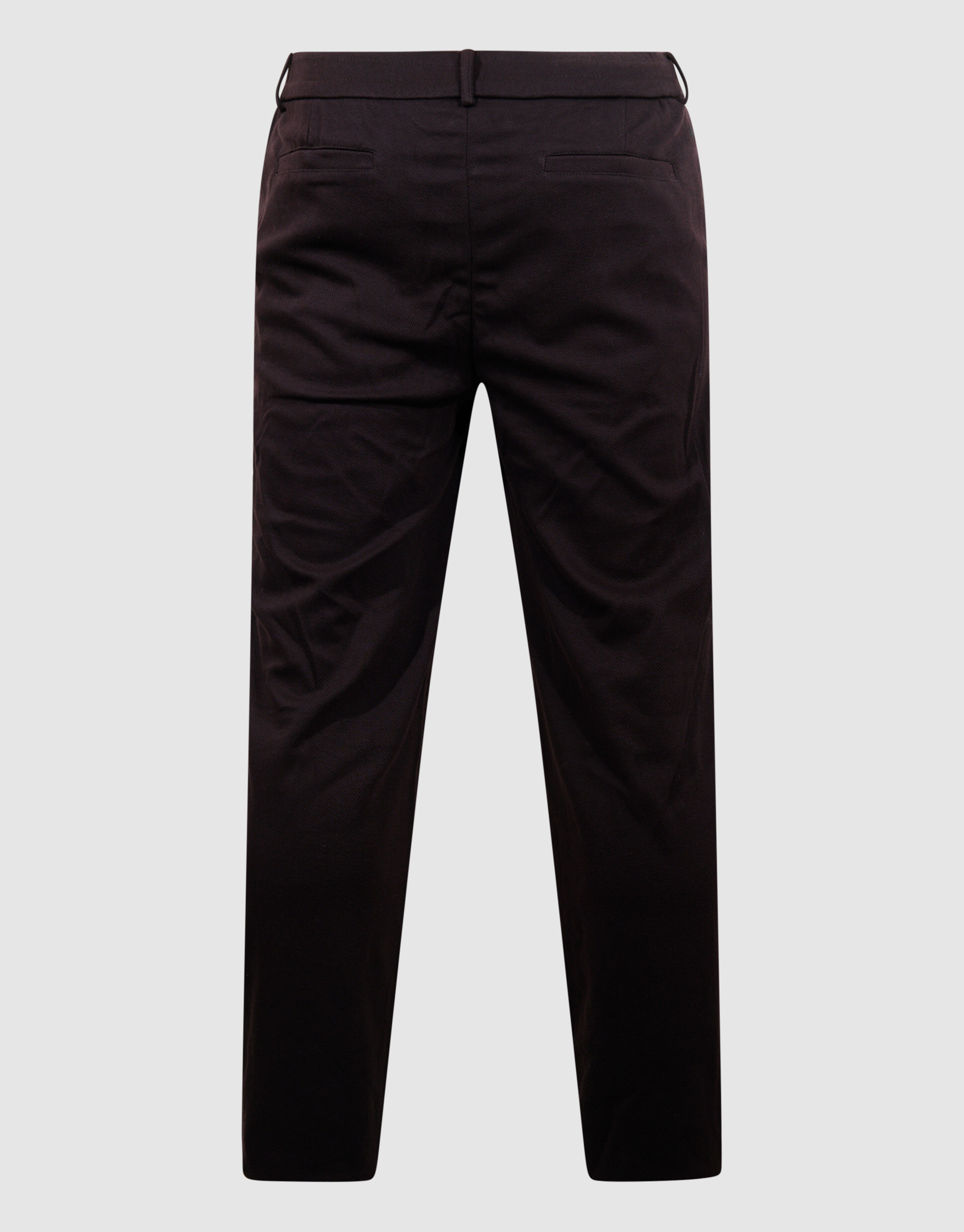 Struktur Regular Fit Hose Dunkelbraun SHOEBY MEN