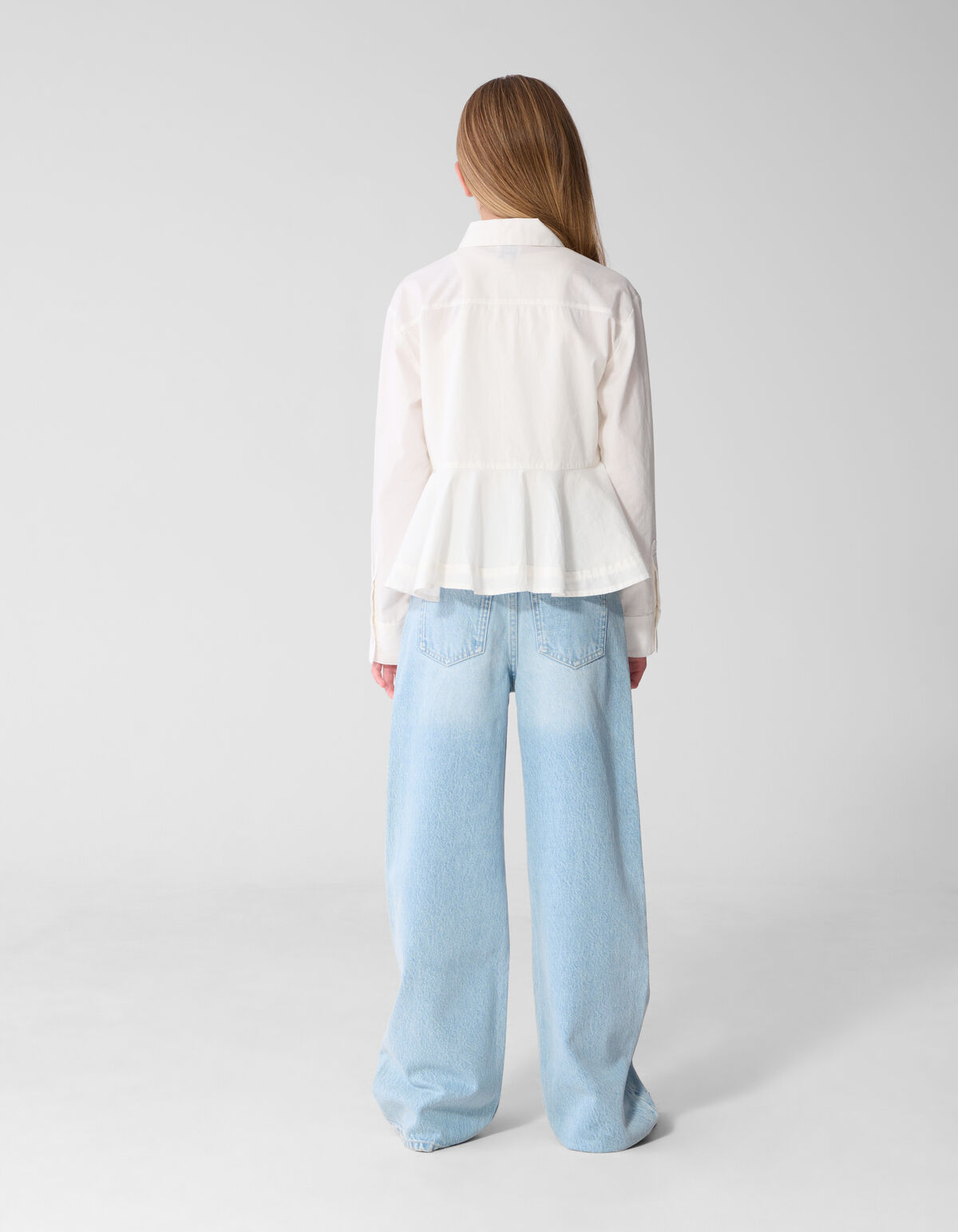 Strass Wide Leg Jeans Blau SHOEBY GIRLS