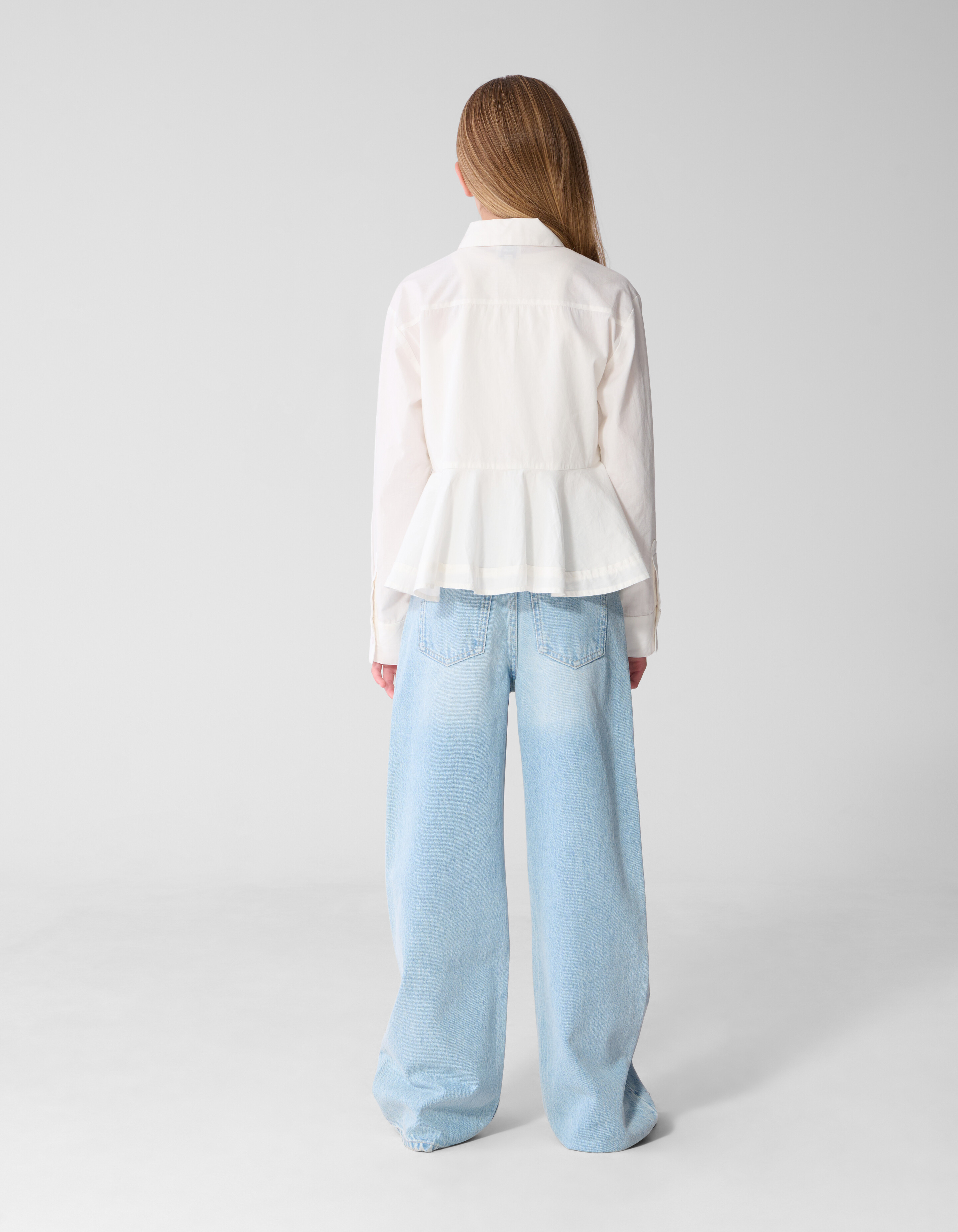 Strass Wide Leg Jeans Blau SHOEBY GIRLS