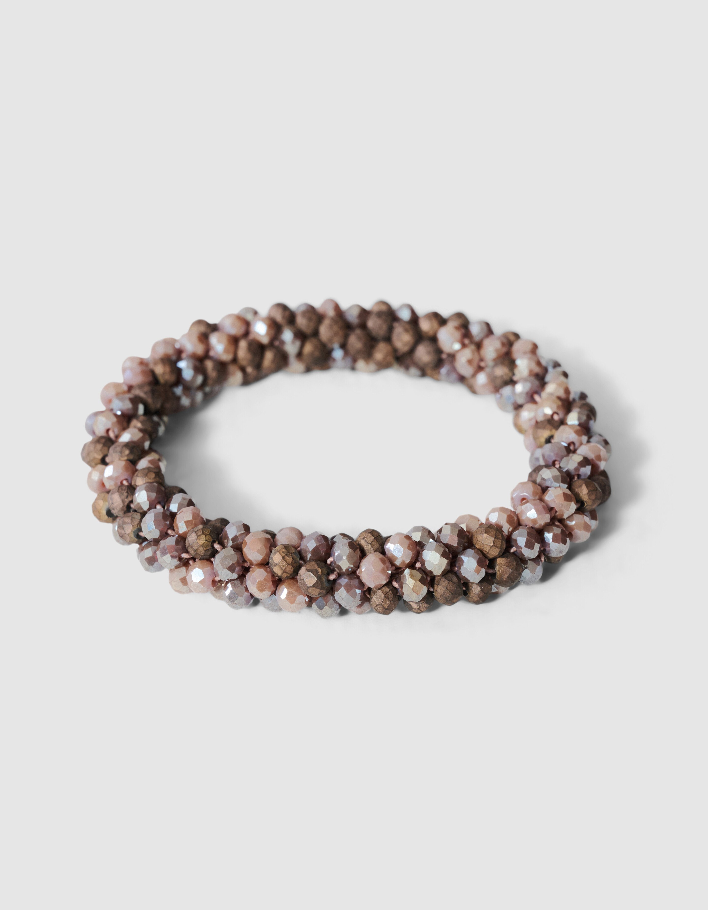 Beaded Elastikarmband Beige SHOEBY ACCESSOIRES