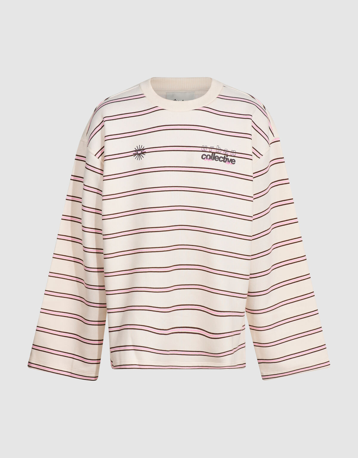 Oversize-Pullover mit Streifenmuster in gebrochene SHOEBY GIRLS