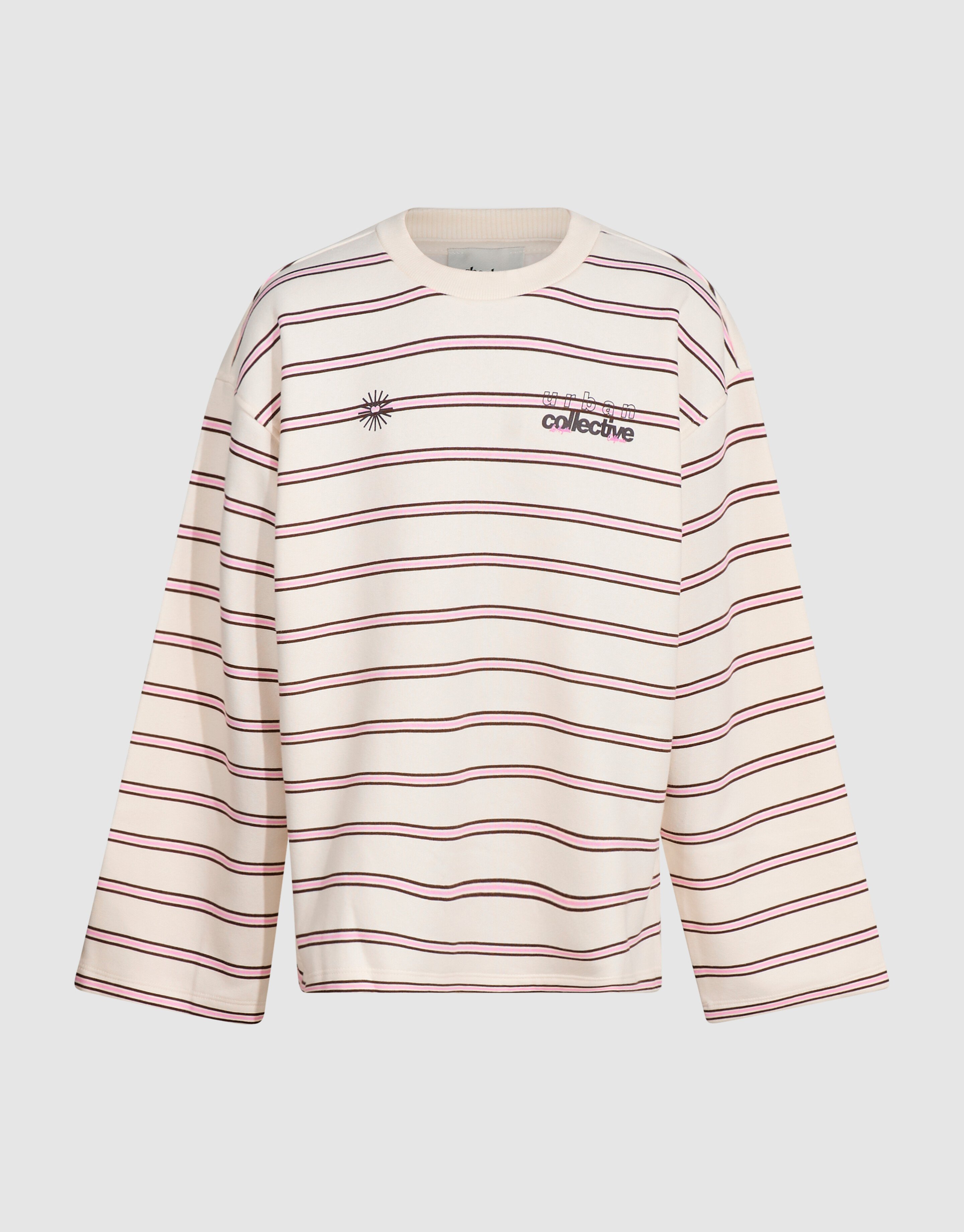 Oversize-Pullover mit Streifenmuster in gebrochene SHOEBY GIRLS