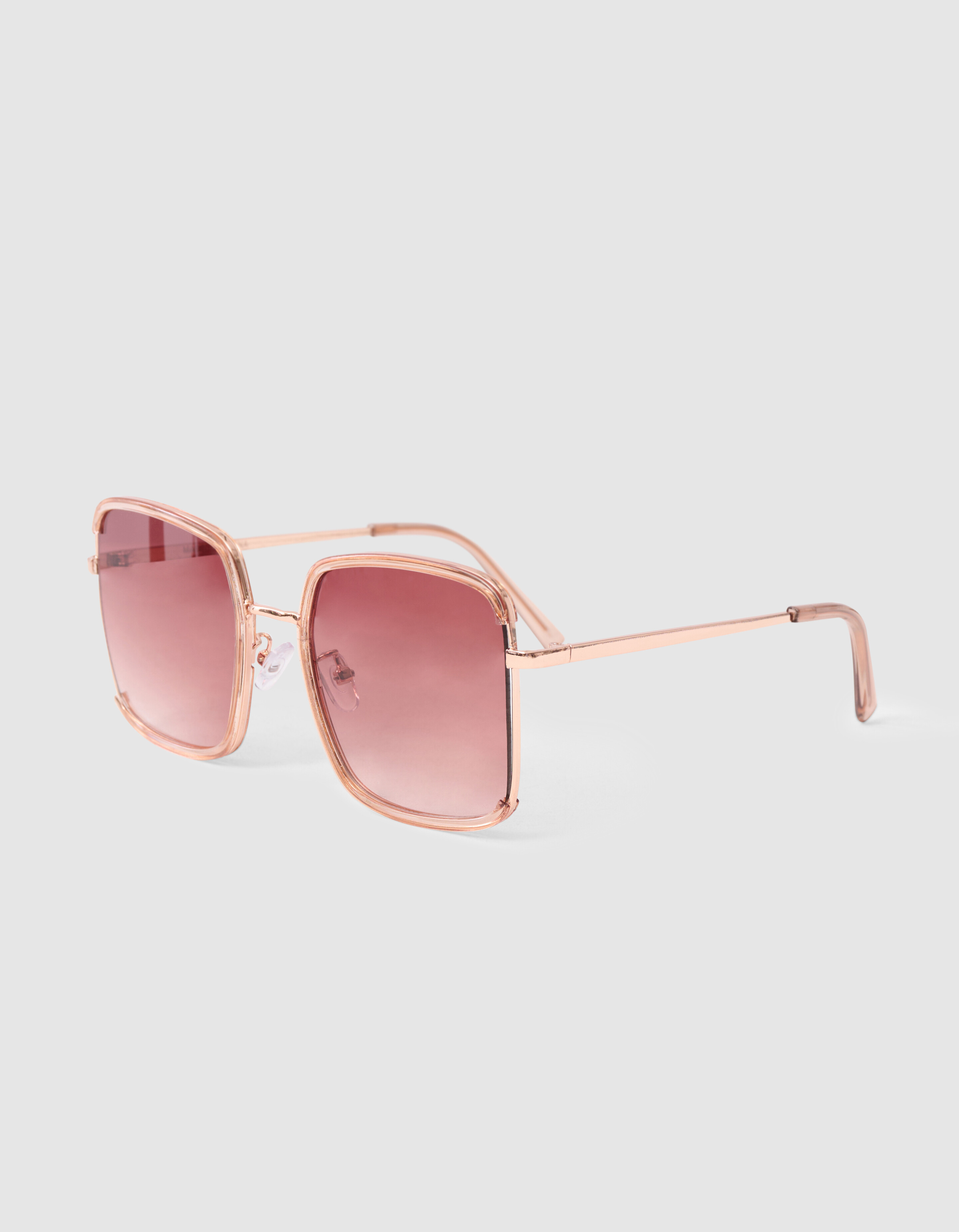 Quadratische Sonnenbrille Hellbraun SHOEBY ACCESSOIRES