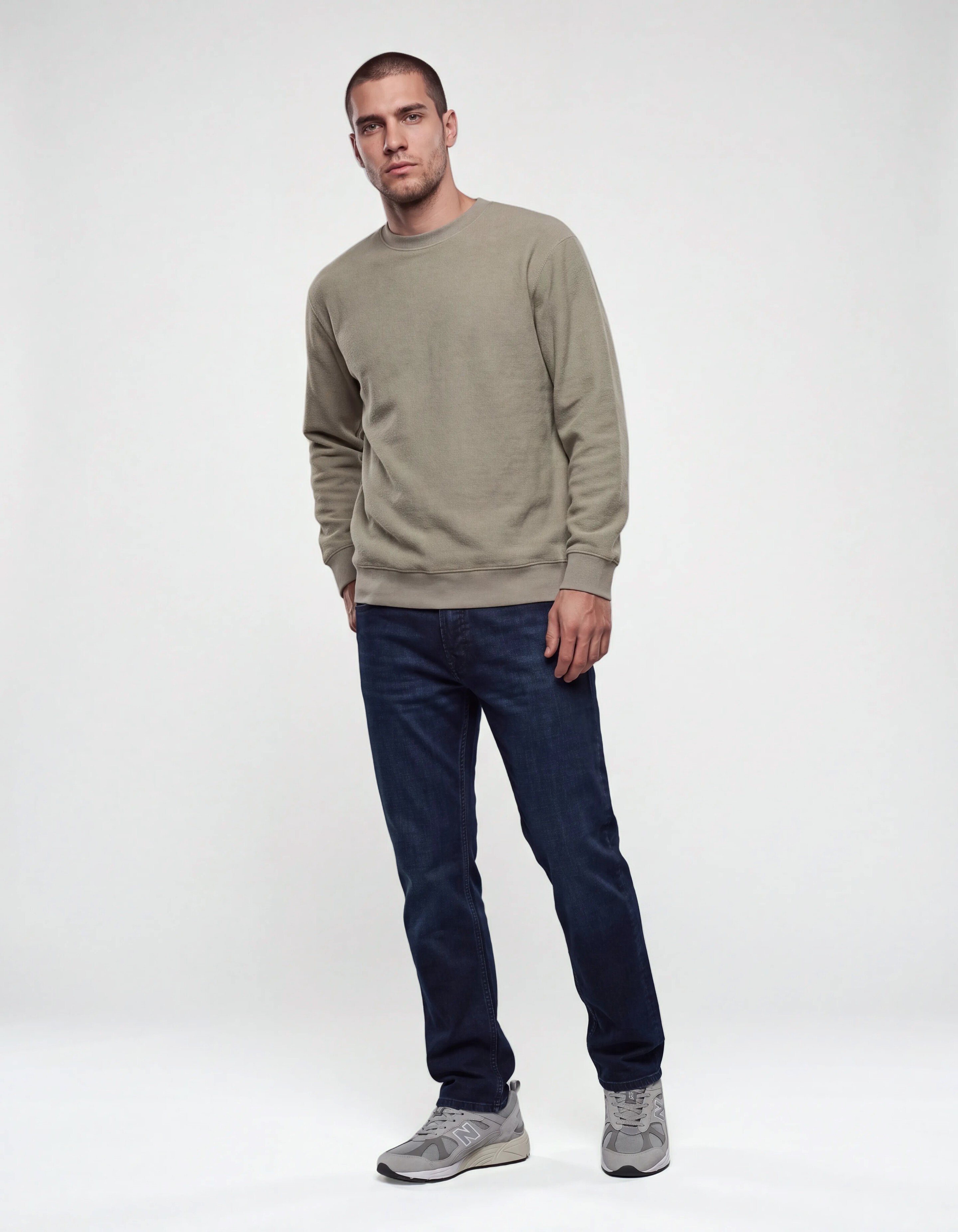 Comfort Straight Fit Jeans Dunkelblau L32 SHOEBY MEN