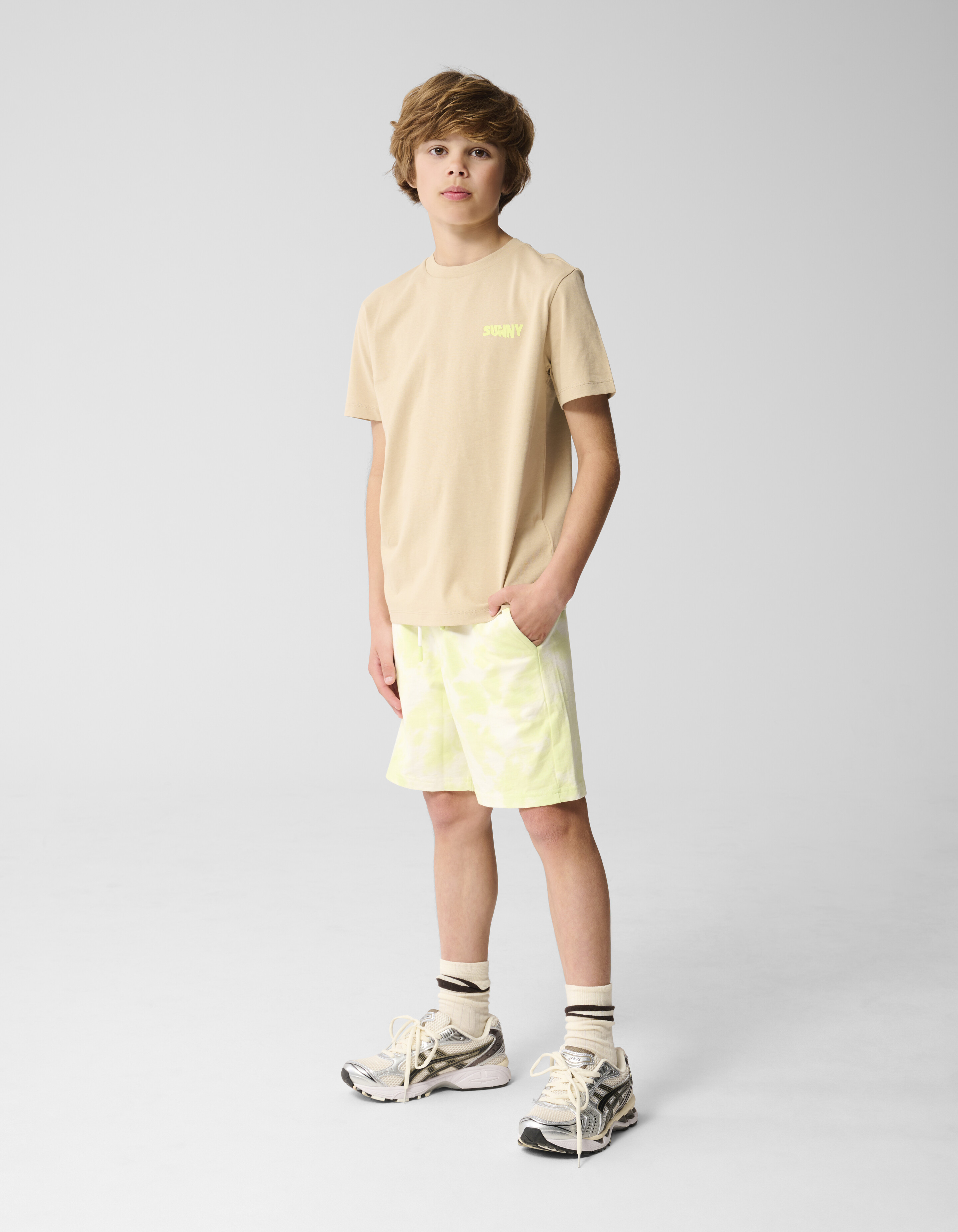 Sunny Side Kunstwerk T-shirt Beige SHOEBY BOYS