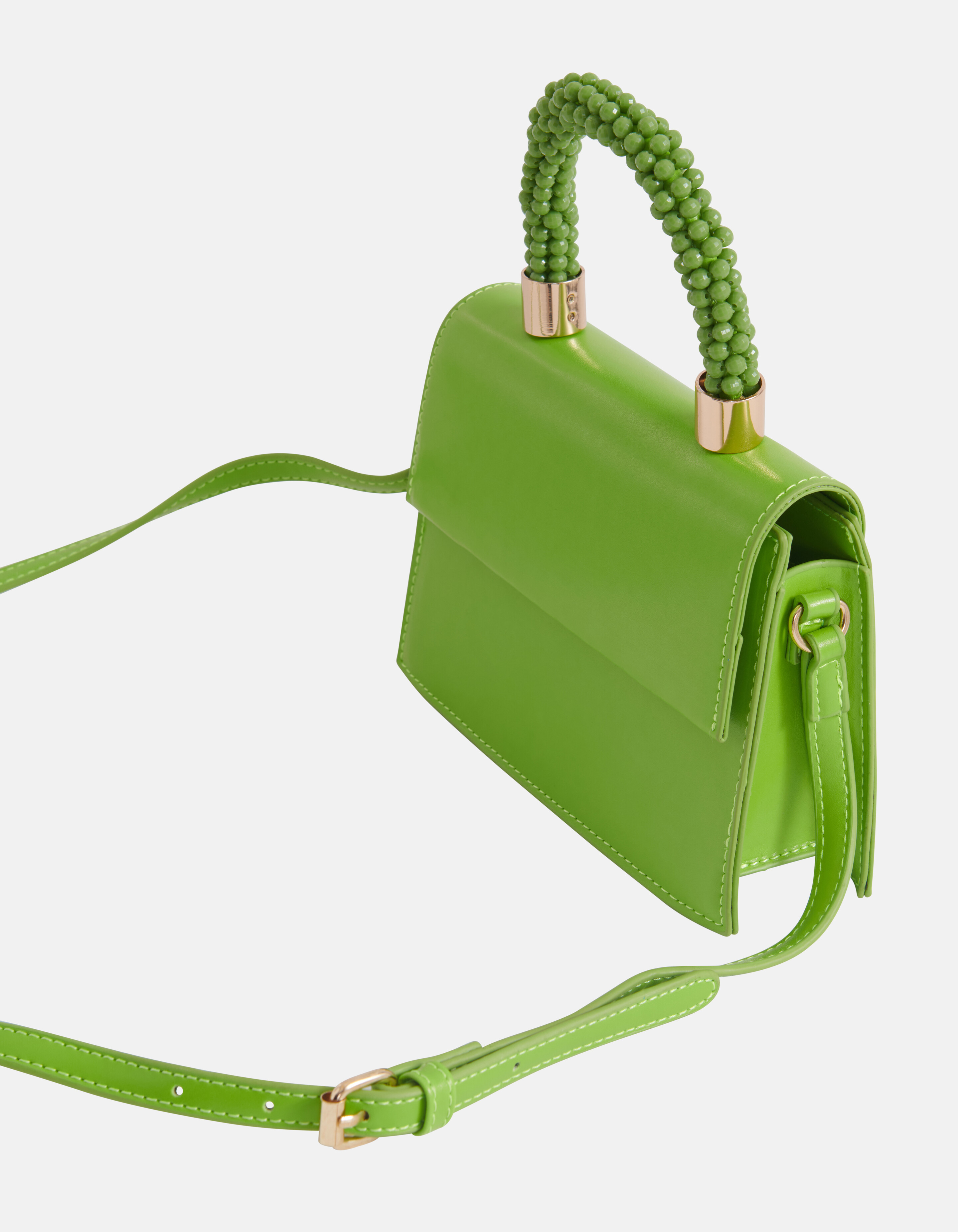 Mini Tasche mit Perlen Grün SHOEBY ACCESSOIRES