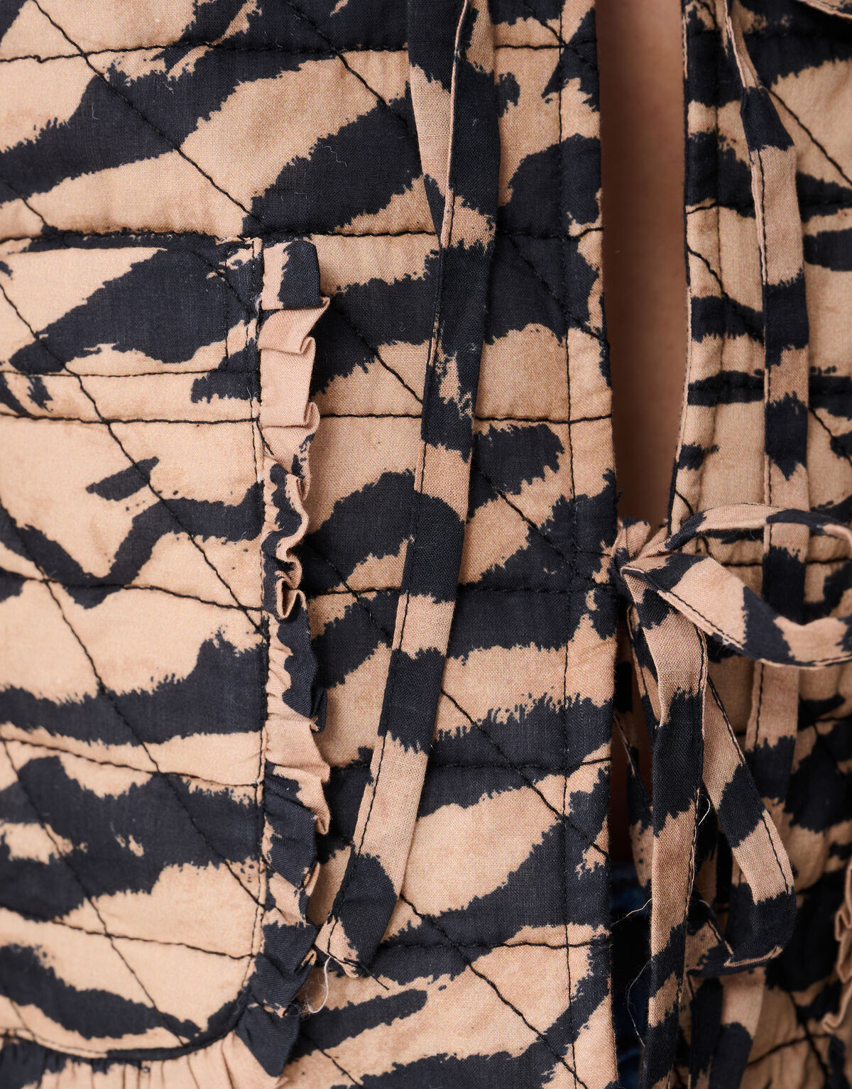 Tiger Kragen Jacke Braun SHOEBY WOMEN