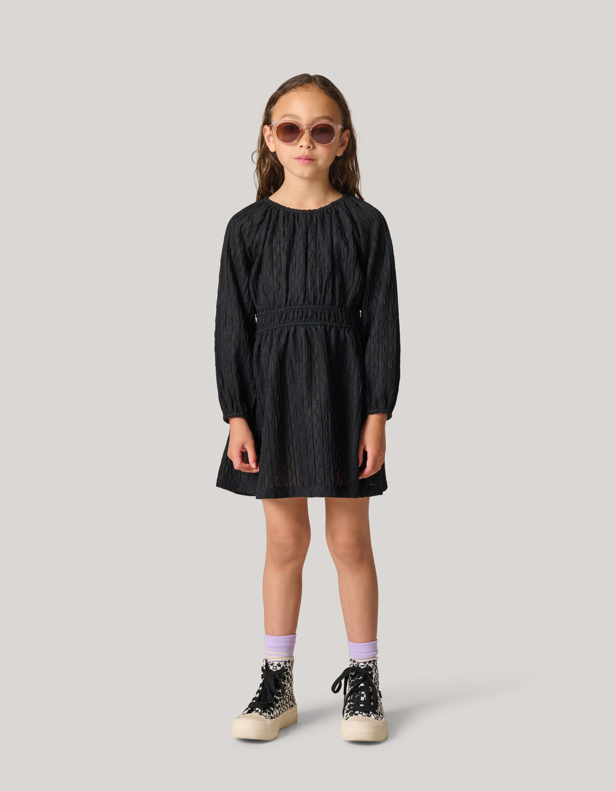 Struktur Kleid Schwarz SHOEBY GIRLS